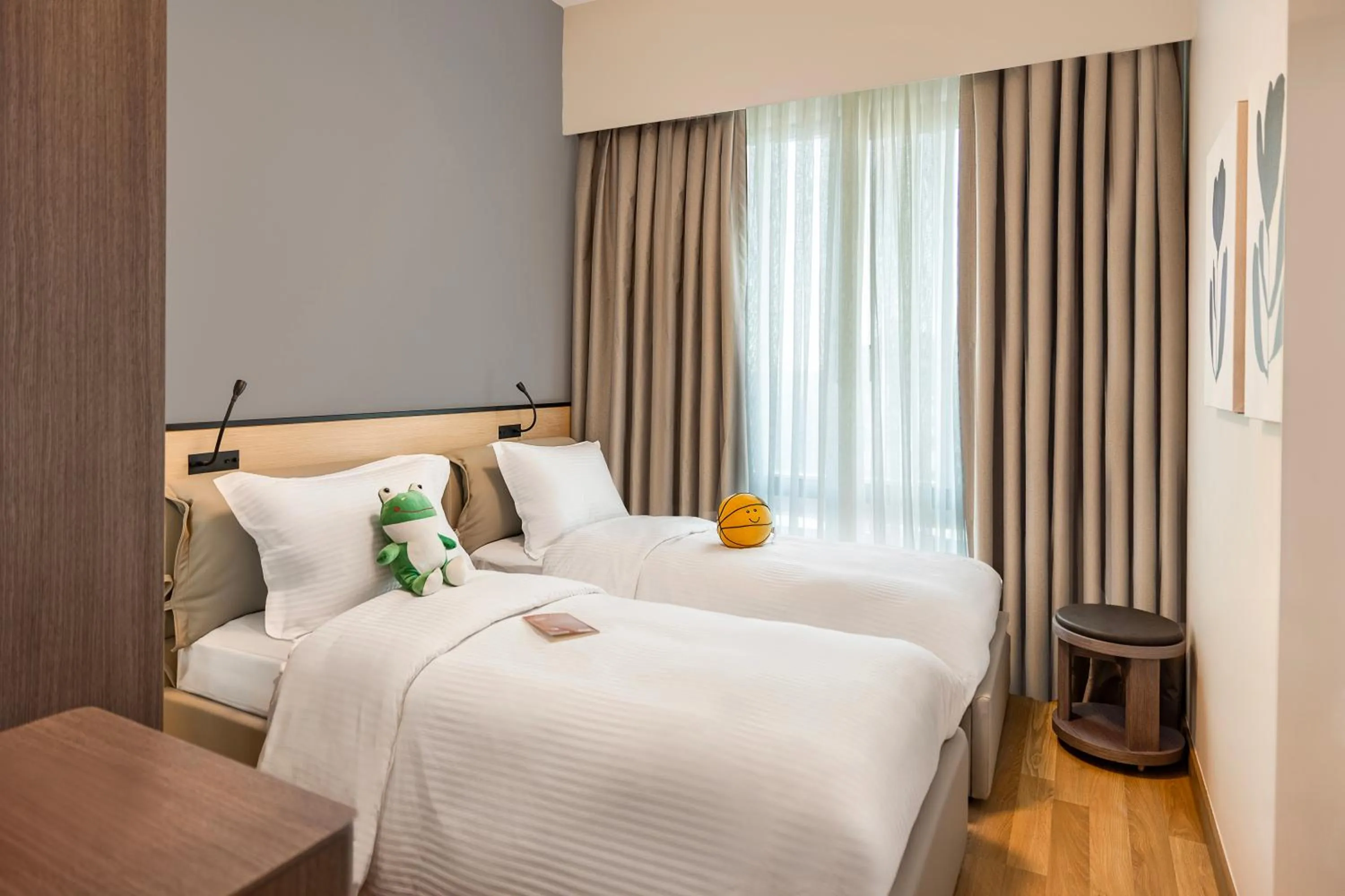 Bed in Citadines Maslak Istanbul