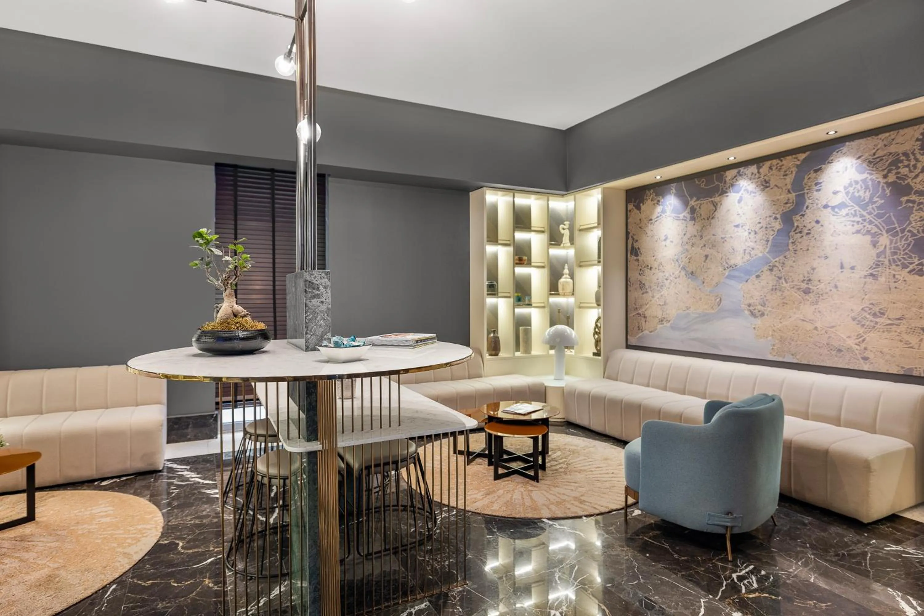 Communal lounge/ TV room in Citadines Maslak Istanbul