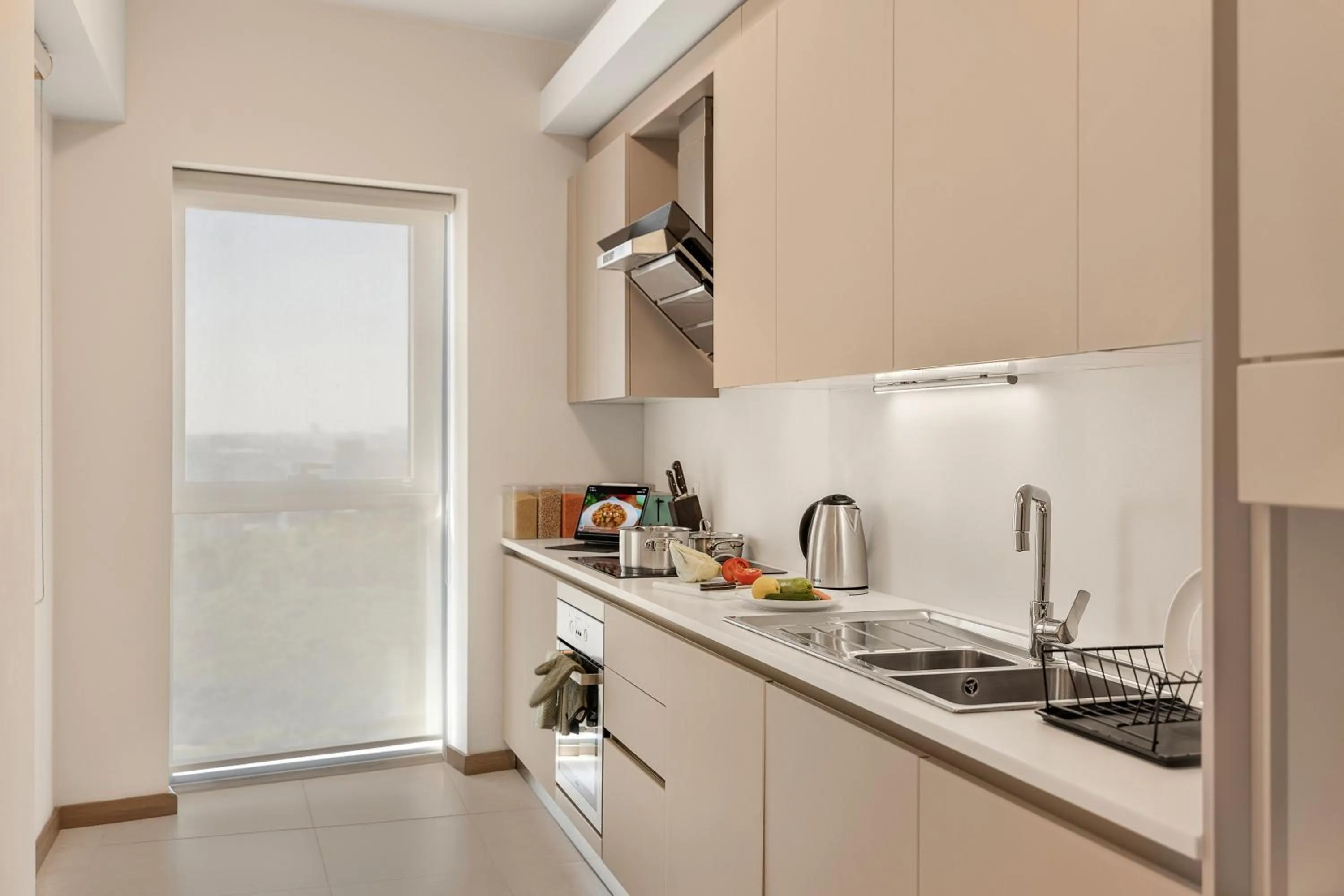 kitchen in Citadines Maslak Istanbul