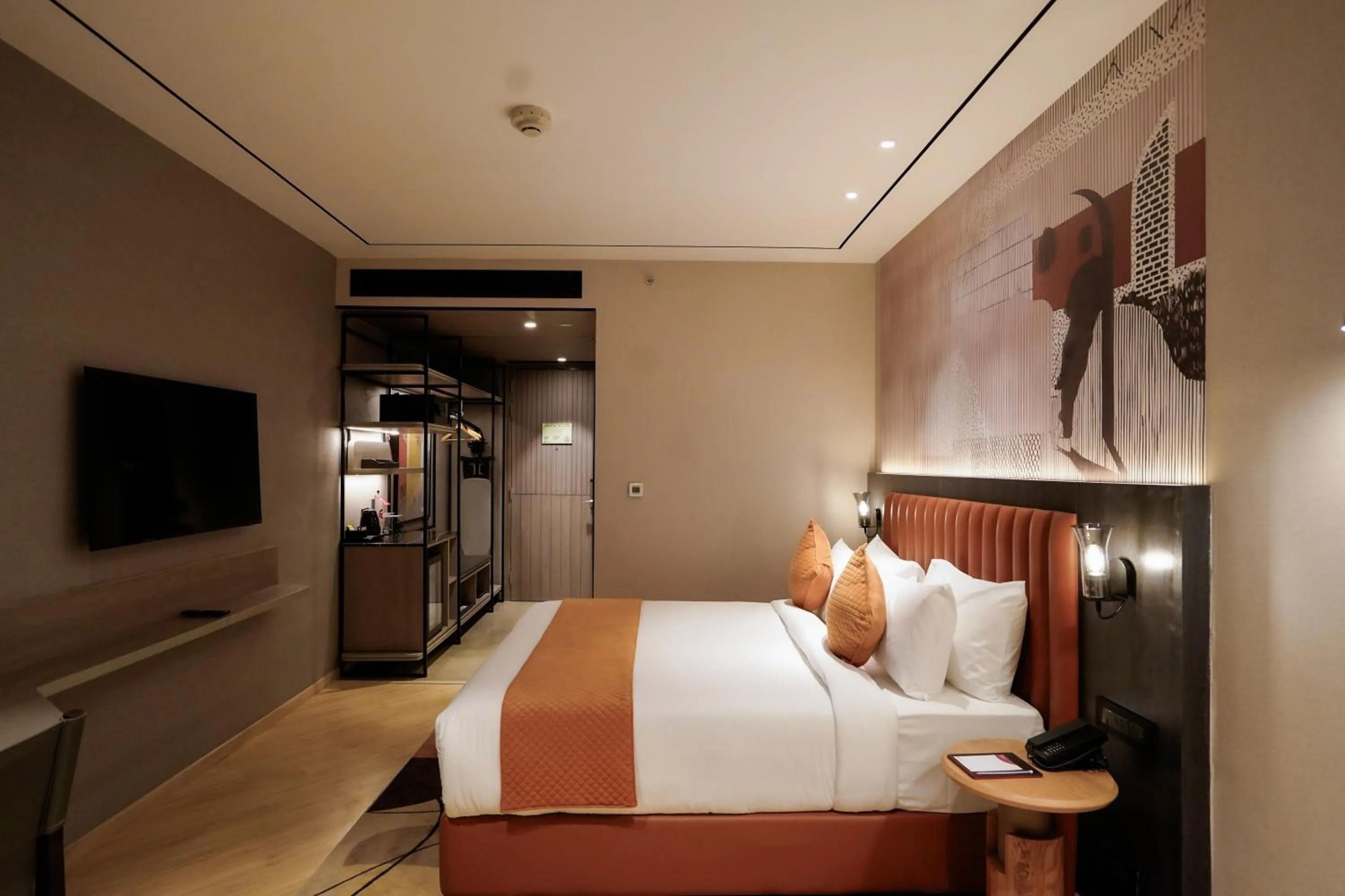 Photo of the whole room, Bed in Ramada Encore by Wyndham Chandigarh Zirakpur