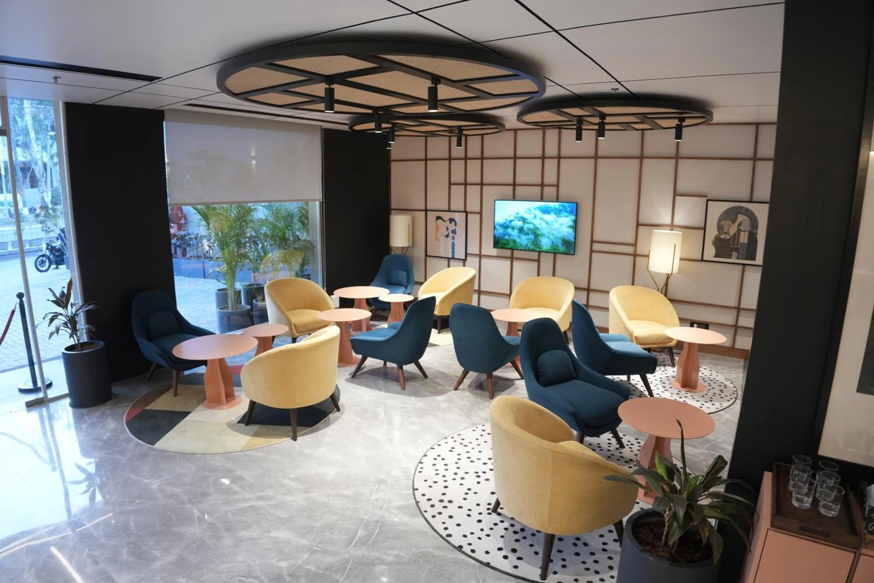 Seating area in Ramada Encore by Wyndham Chandigarh Zirakpur