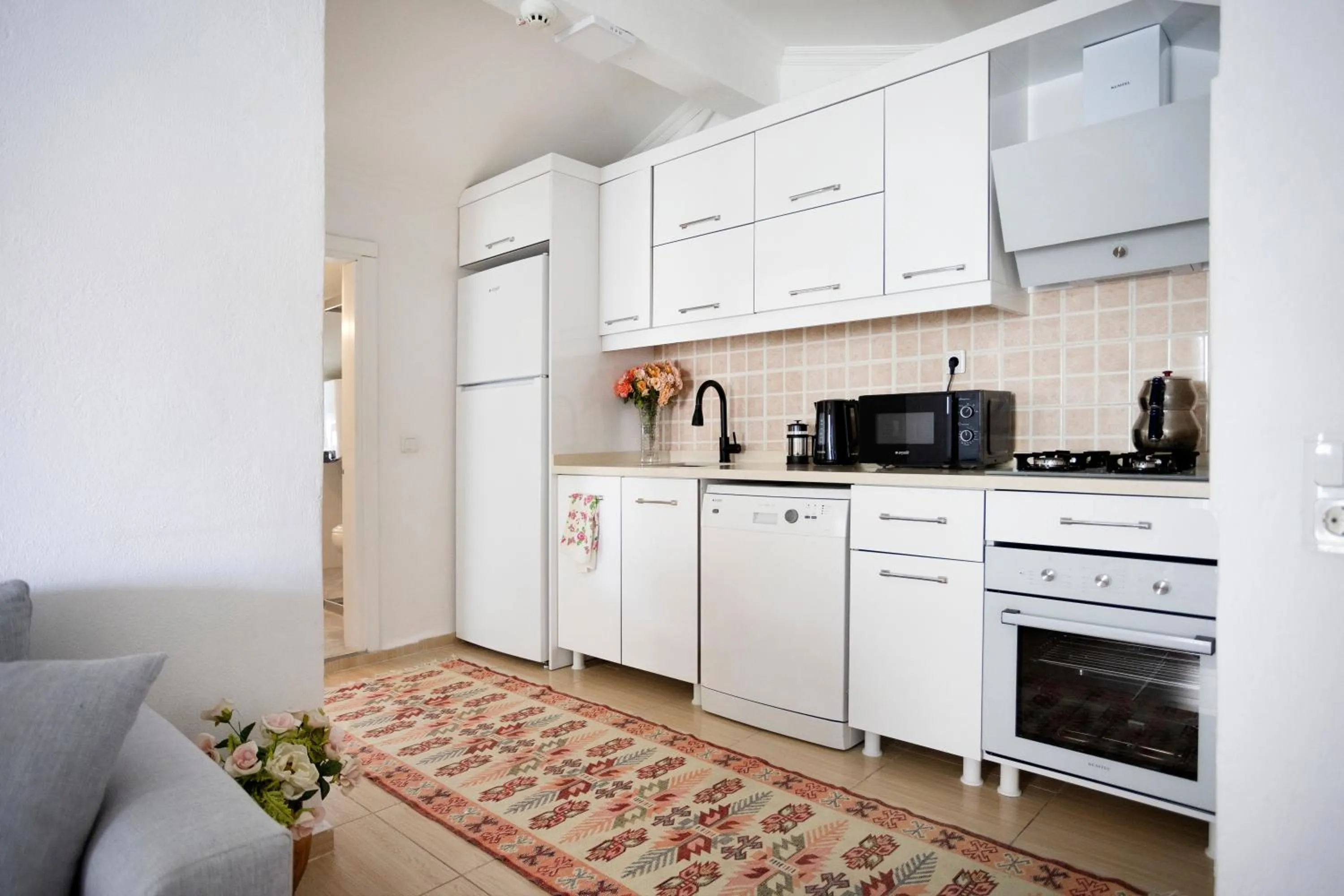 kitchen in Kaya Apart Datca