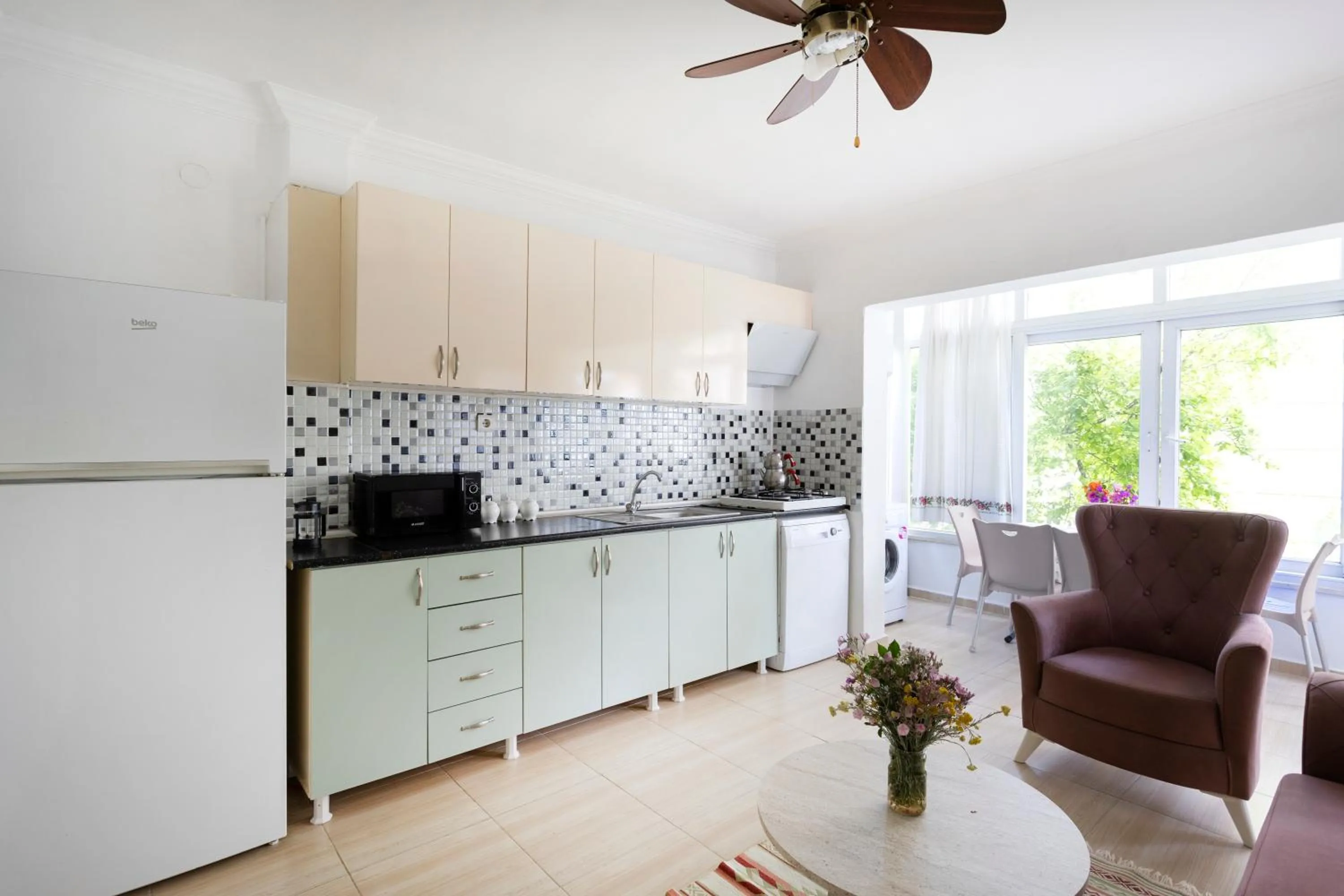 kitchen in Kaya Apart Datca