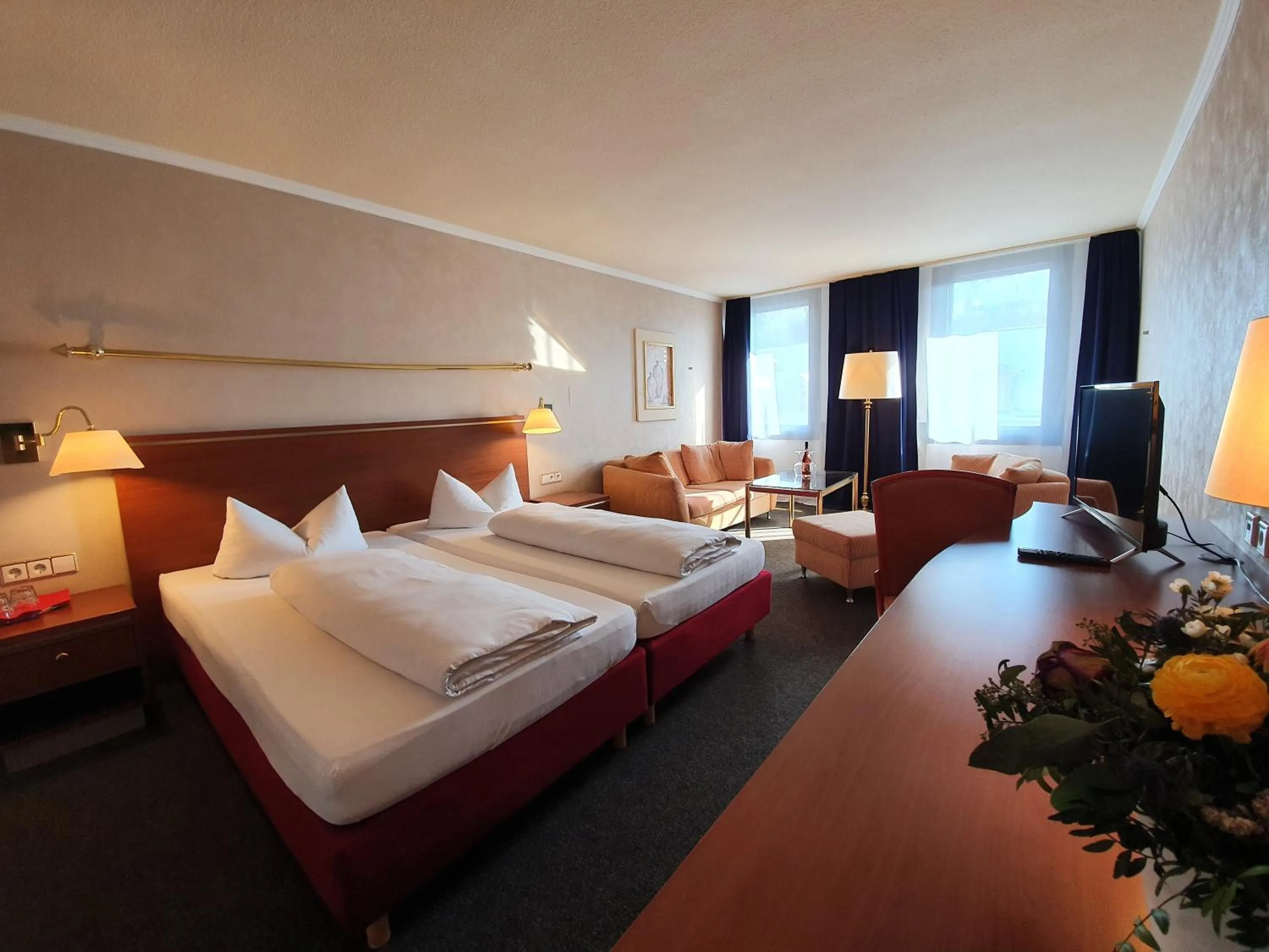 Photo of the whole room, Bed in Hotel Quellenhof