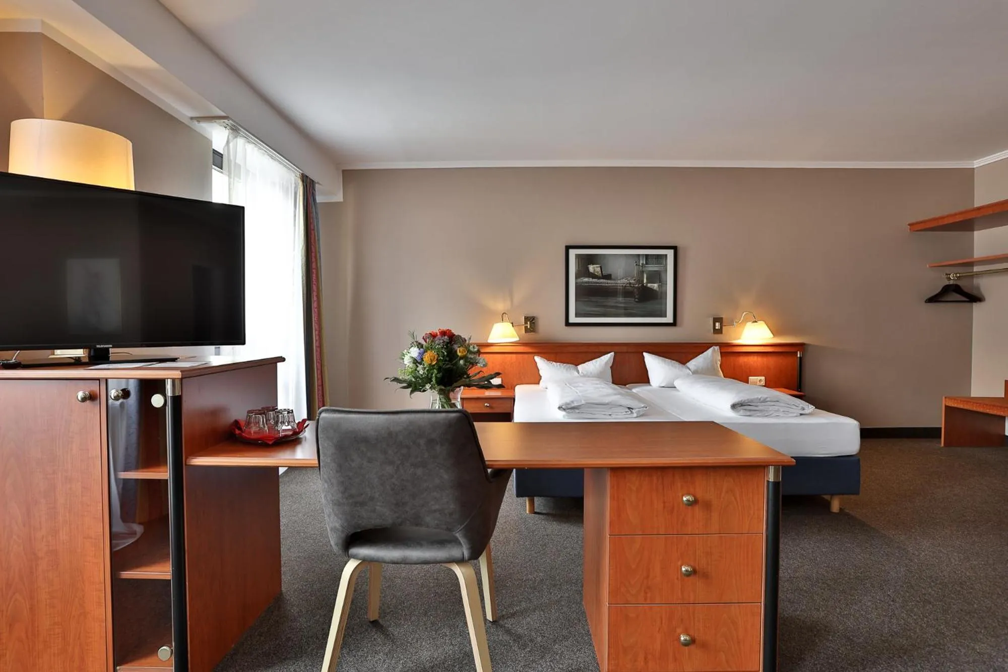 Photo of the whole room, Bed in Hotel Quellenhof