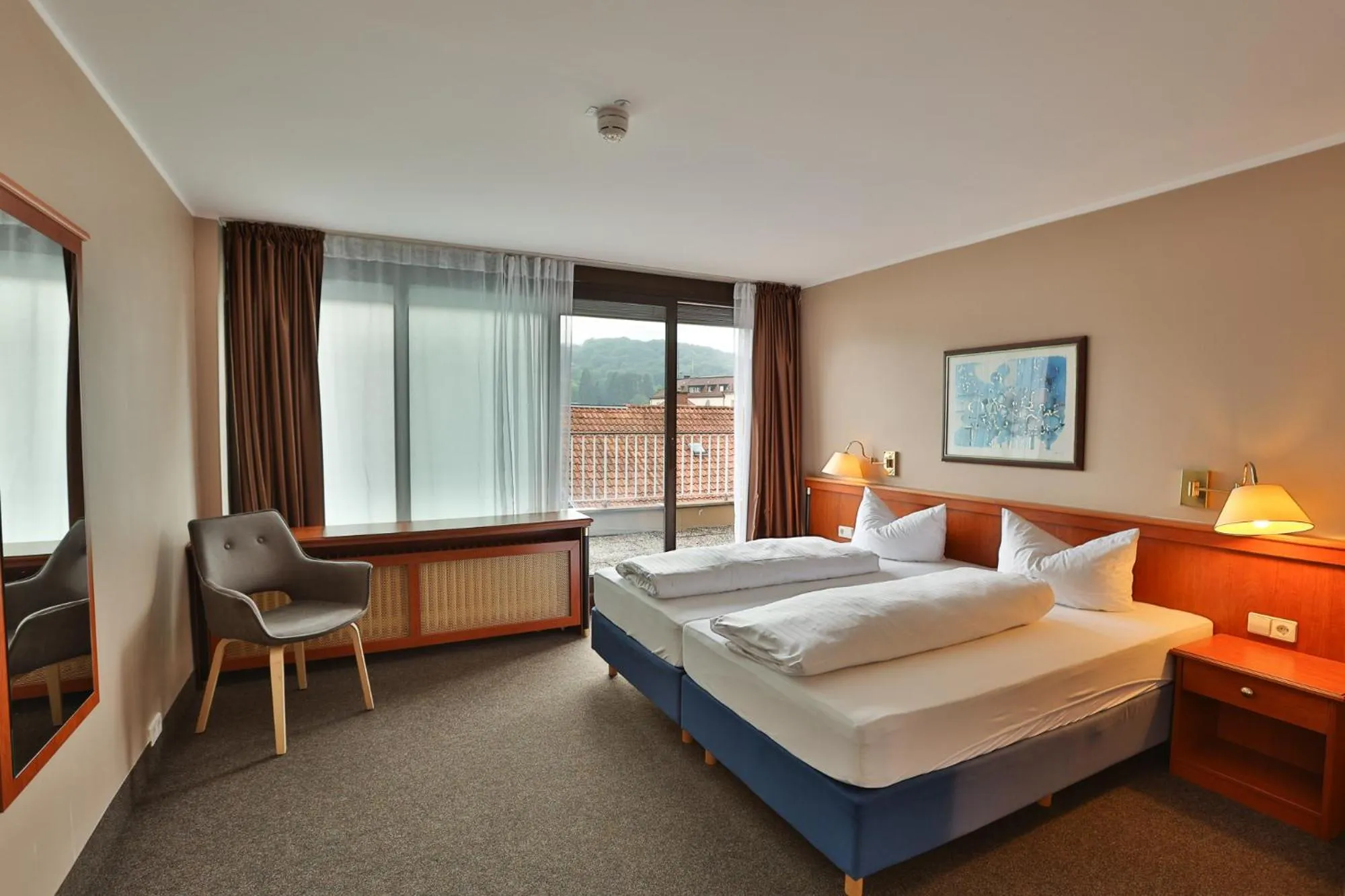 Bedroom, Bed in Hotel Quellenhof