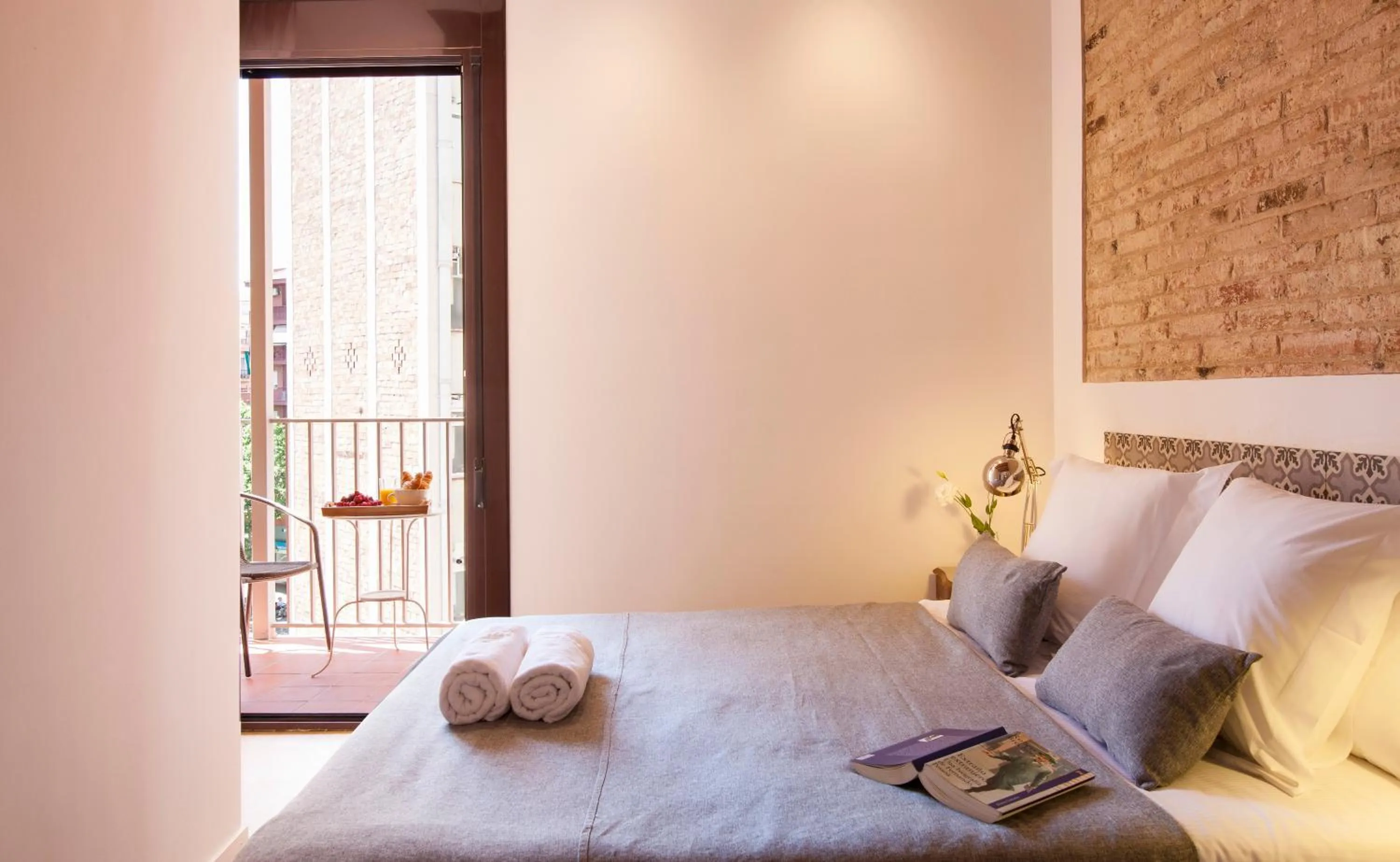 Balcony/Terrace, Bed in Aspasios Charming Flats