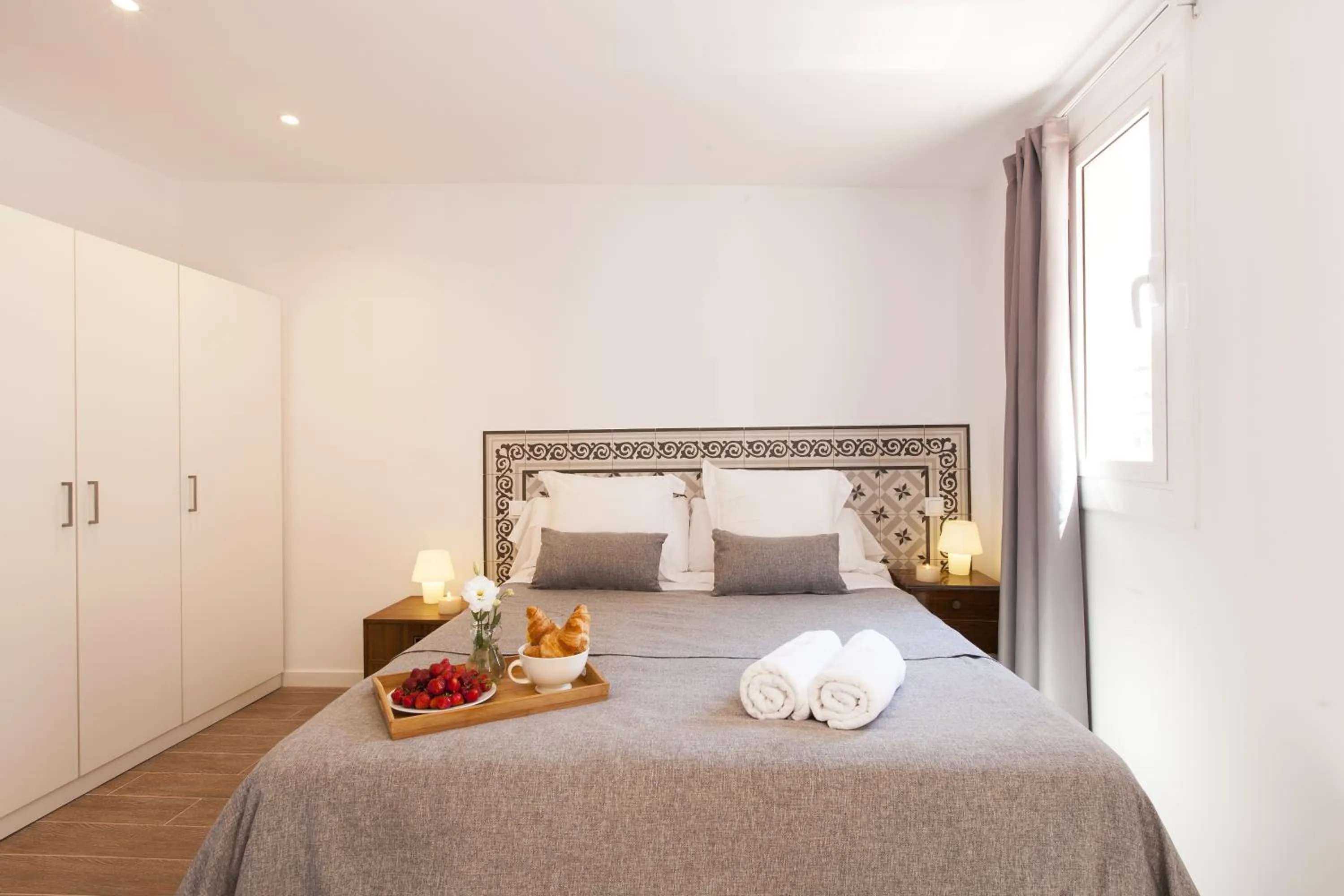 Bed in Aspasios Charming Flats