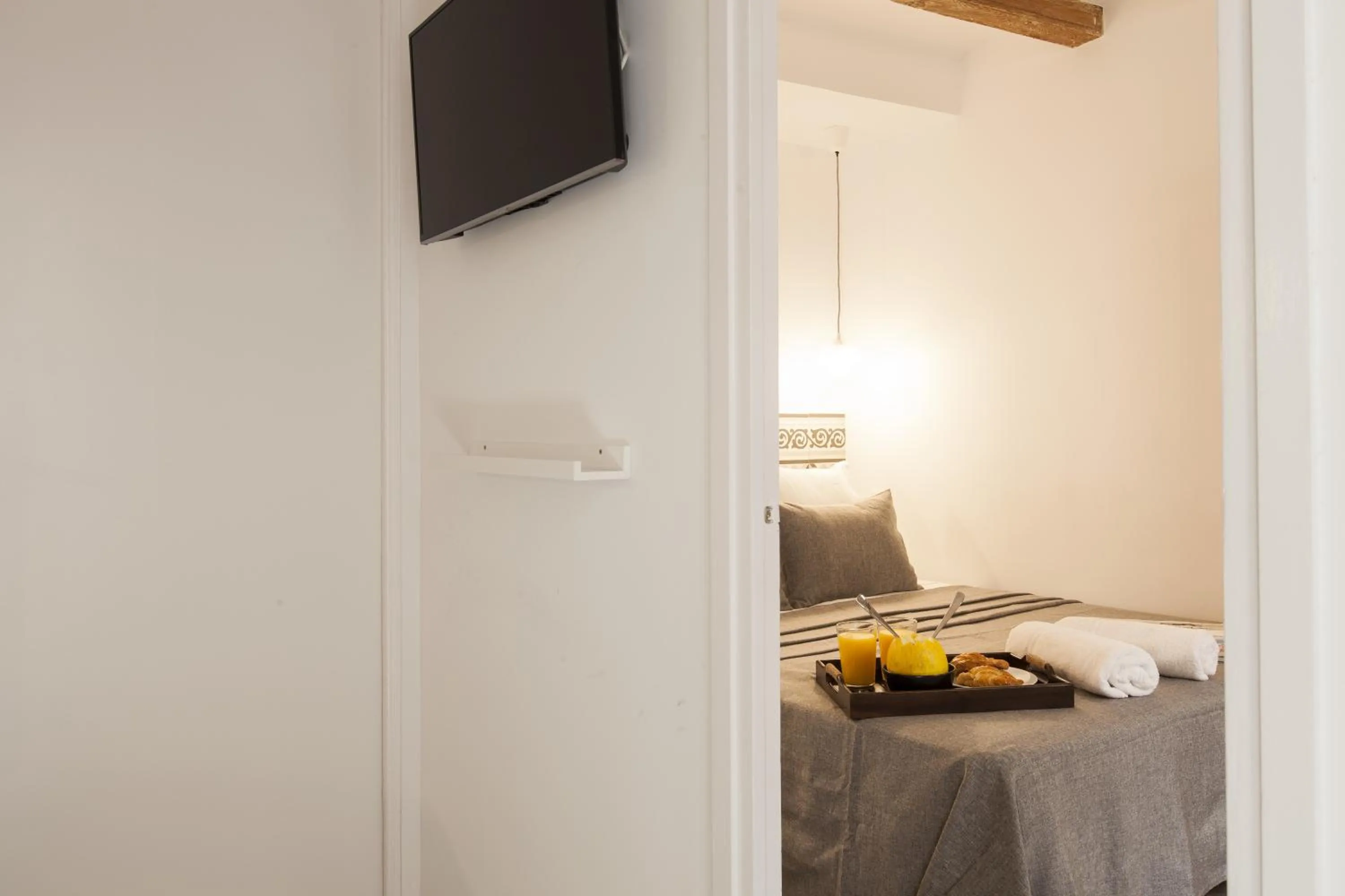 Bed in Aspasios Charming Flats