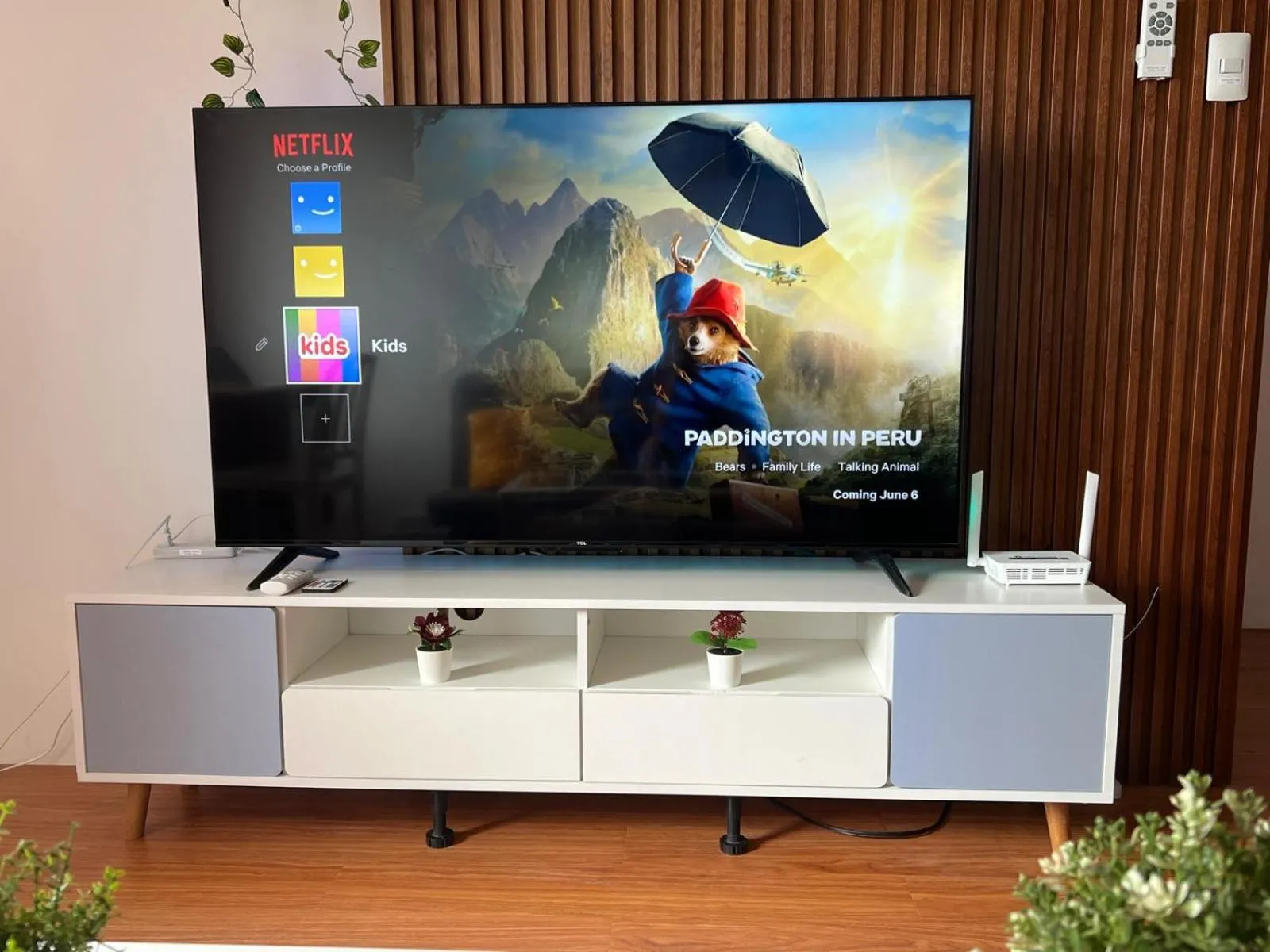 TV and multimedia in Family Haven Serin West Tagaytay - 6 Pax - Taal View - Full Kitchen - FAST Wi-Fi