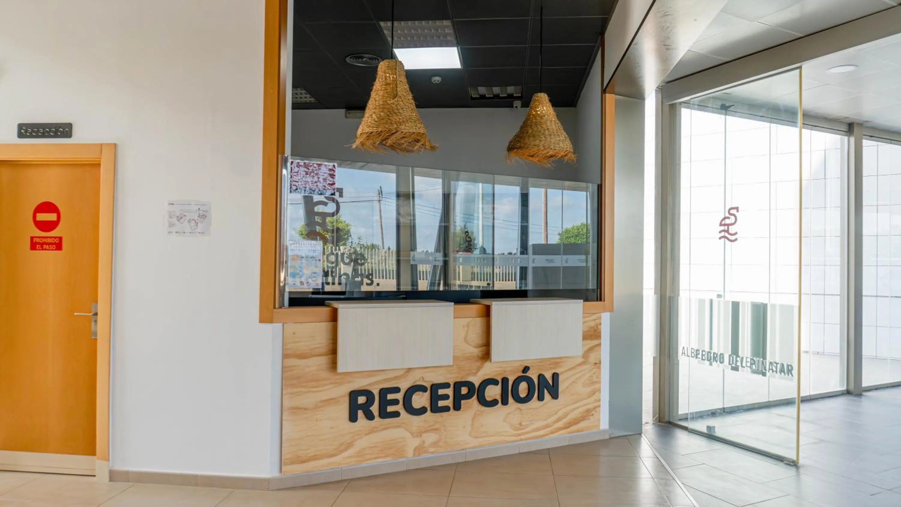 Lobby or reception in Albergue Las Salinas