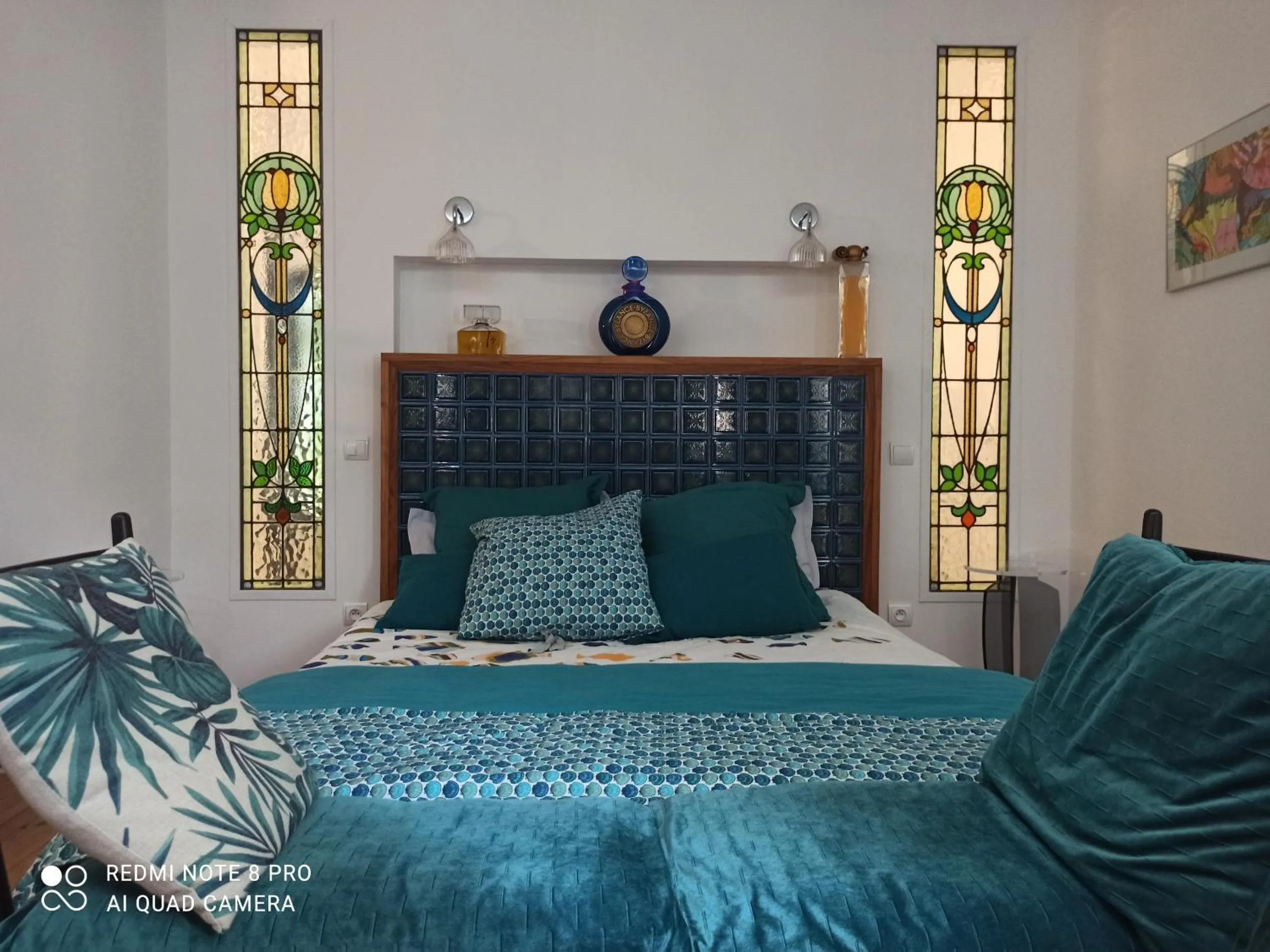 Bed in Chambre d'Hôtes La Grenade Bleue