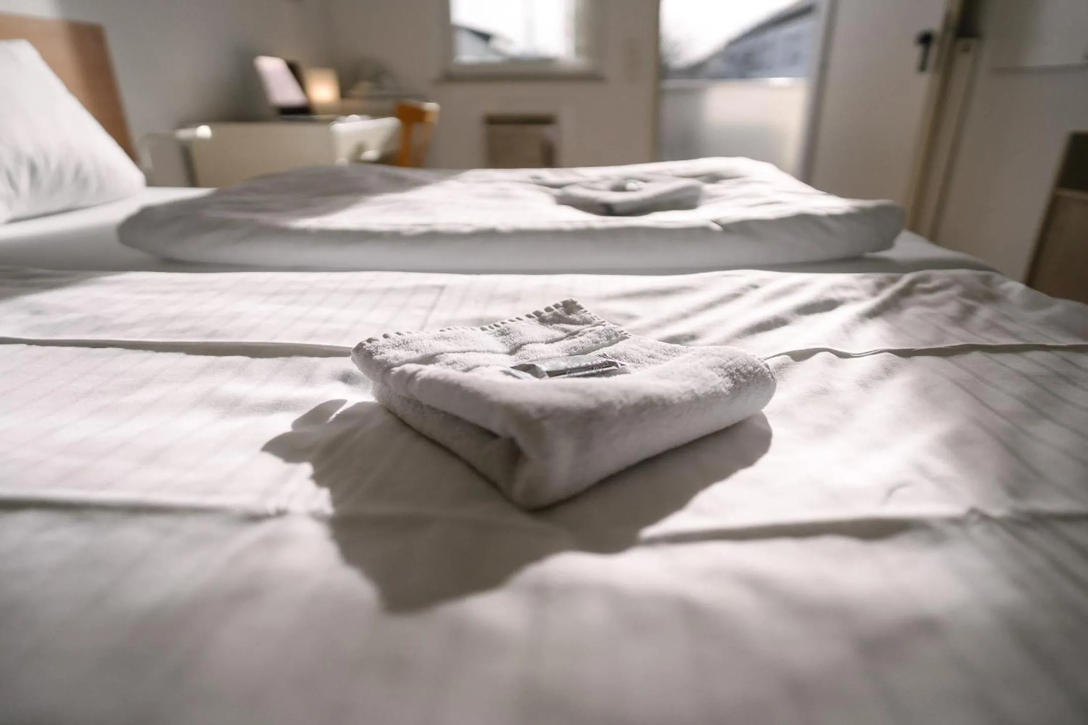 Bed in Hotel Spilburg