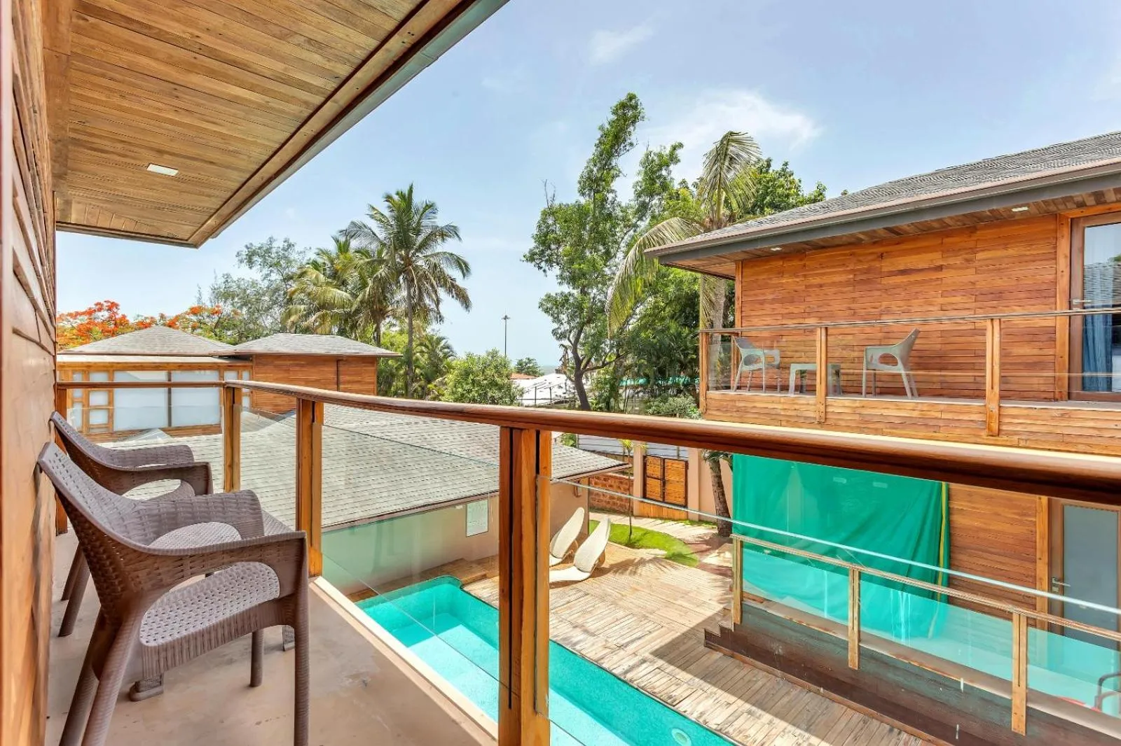 Pool view in The Baga Beach Resort