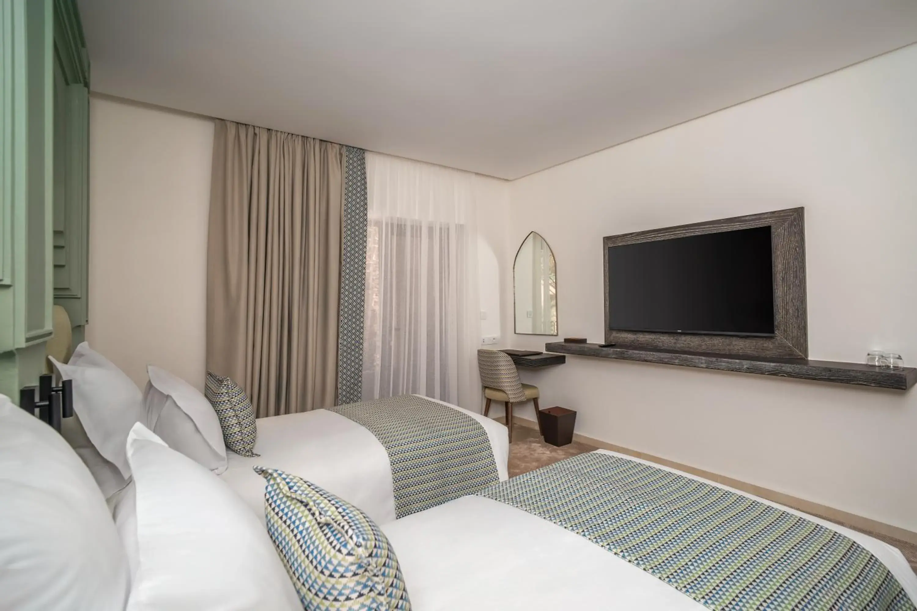 Twin Room with Pool View in Amanar Hôtel & Spa Ouarzazate Twin Room with Pool View in Amanar Hôtel & Spa Ouarzazate