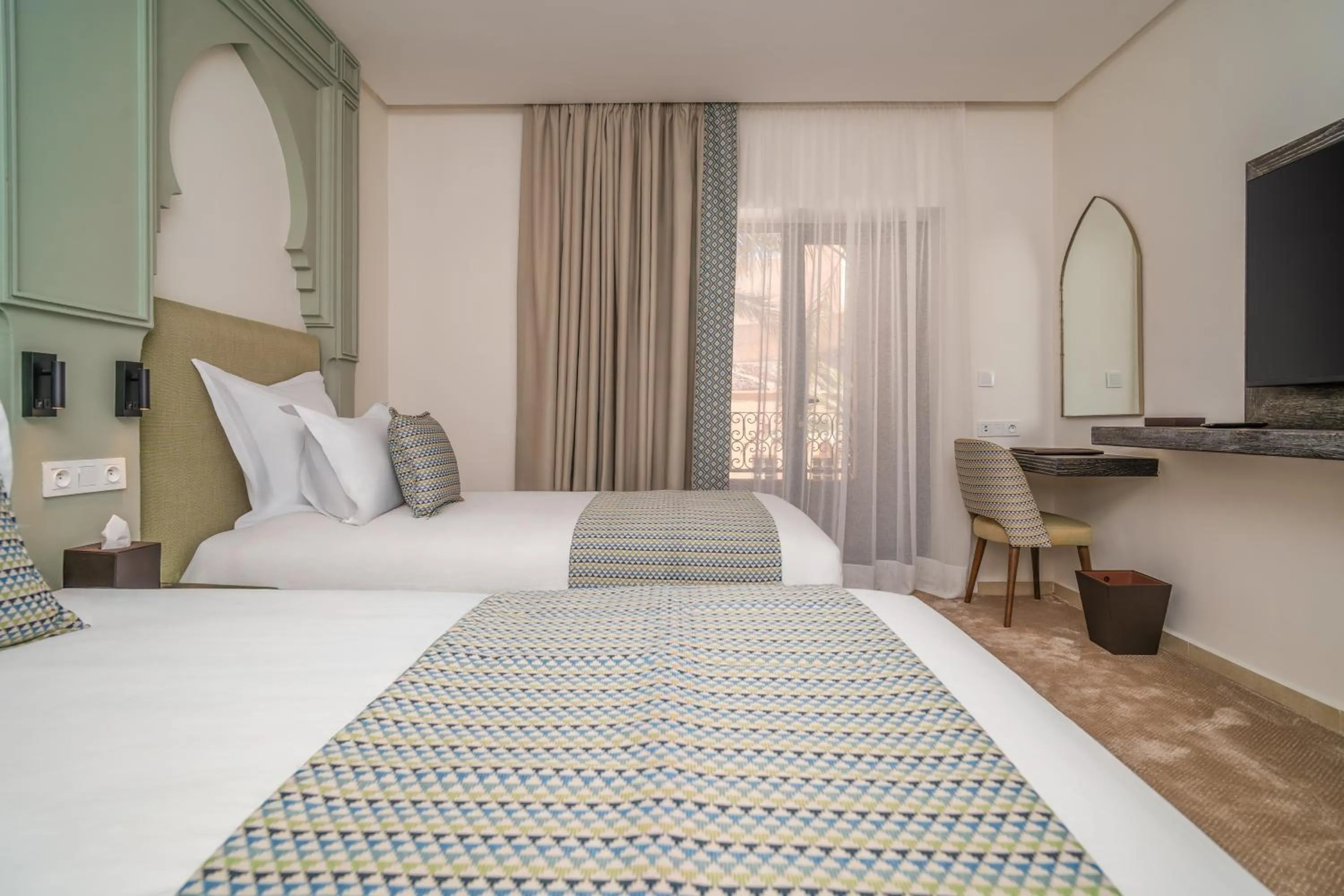 Bed in Amanar Hôtel & Spa Ouarzazate