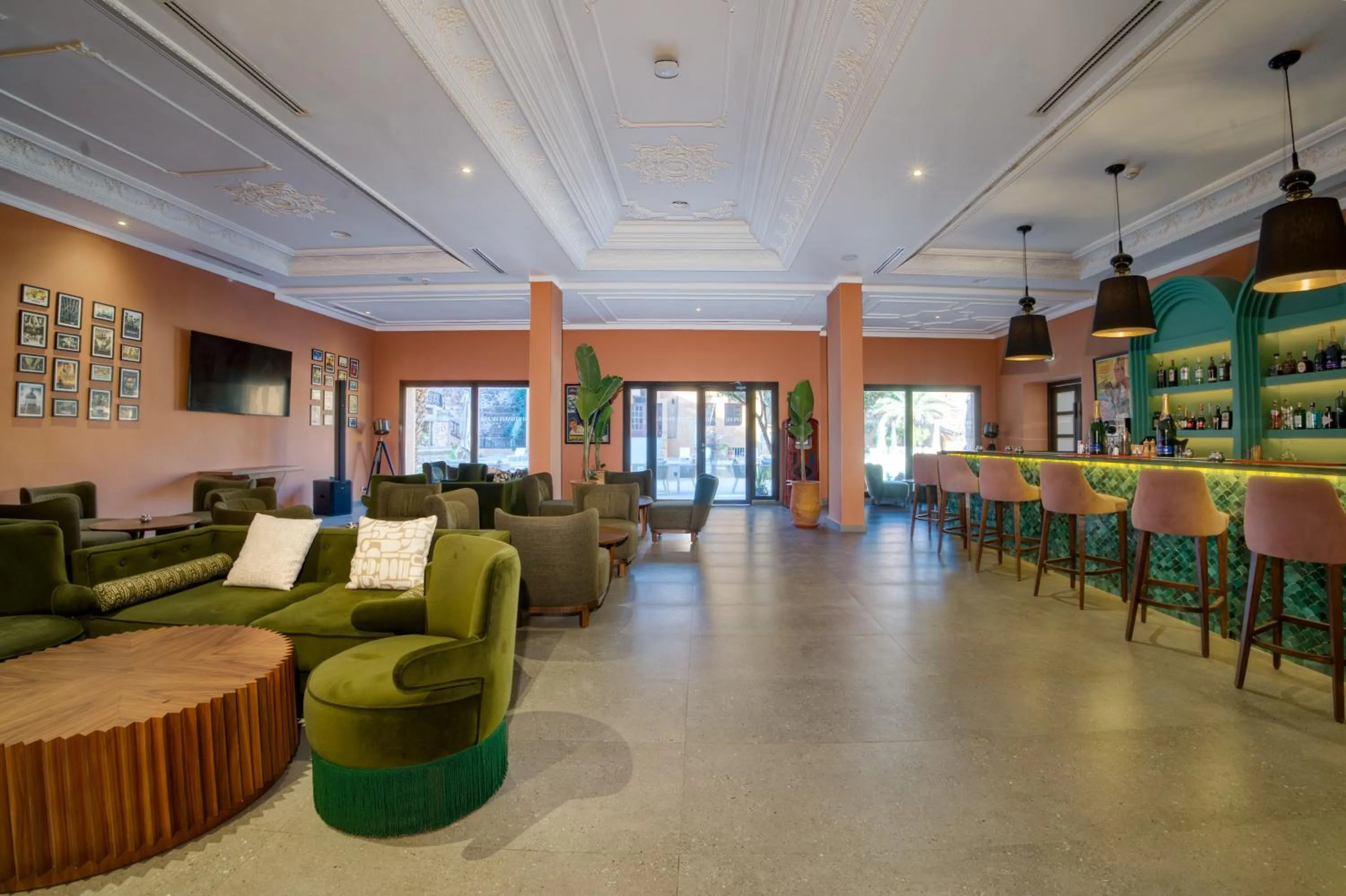 Lounge or bar in Amanar Hôtel & Spa Ouarzazate