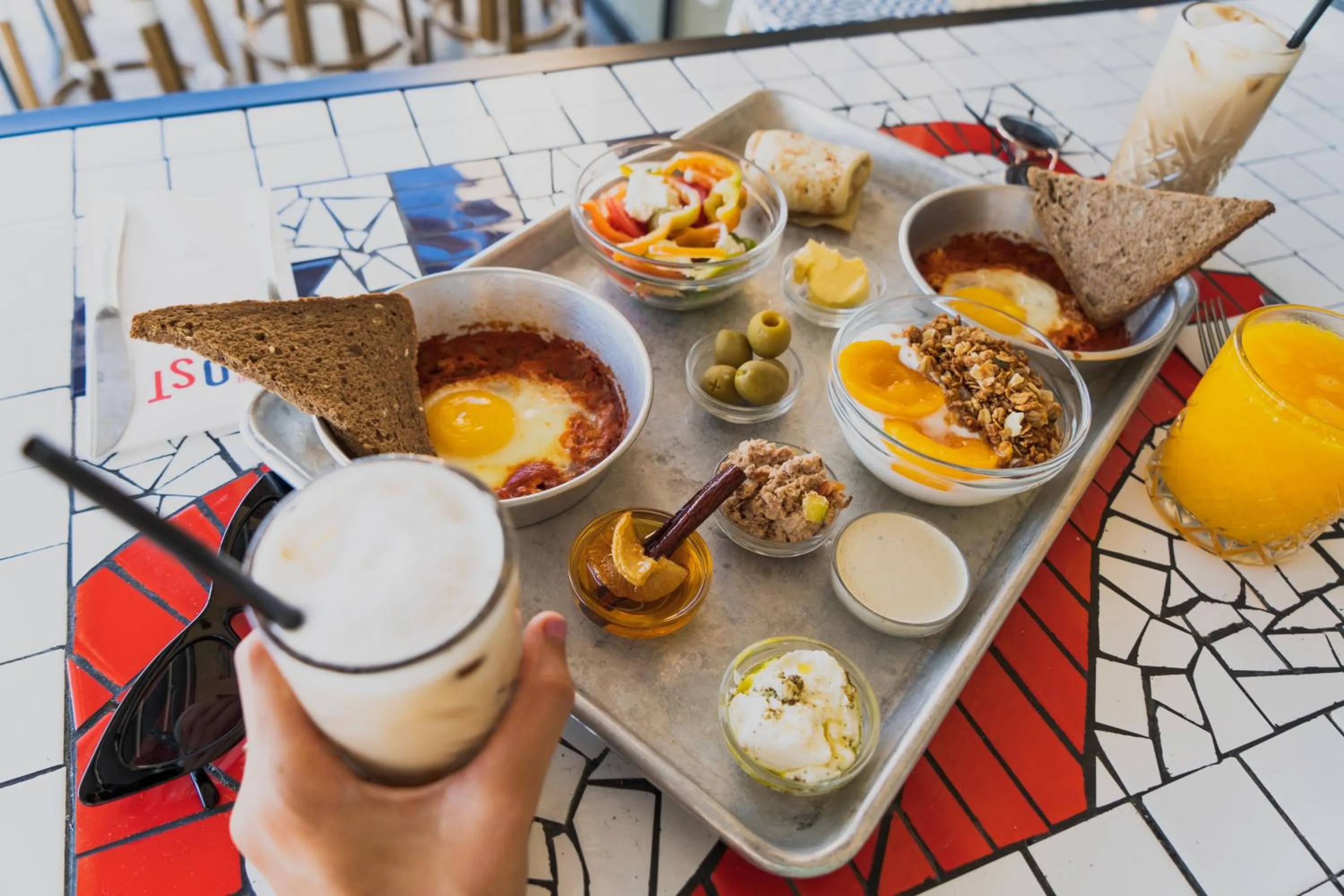 Breakfast in The Post Hostel Jerusalem