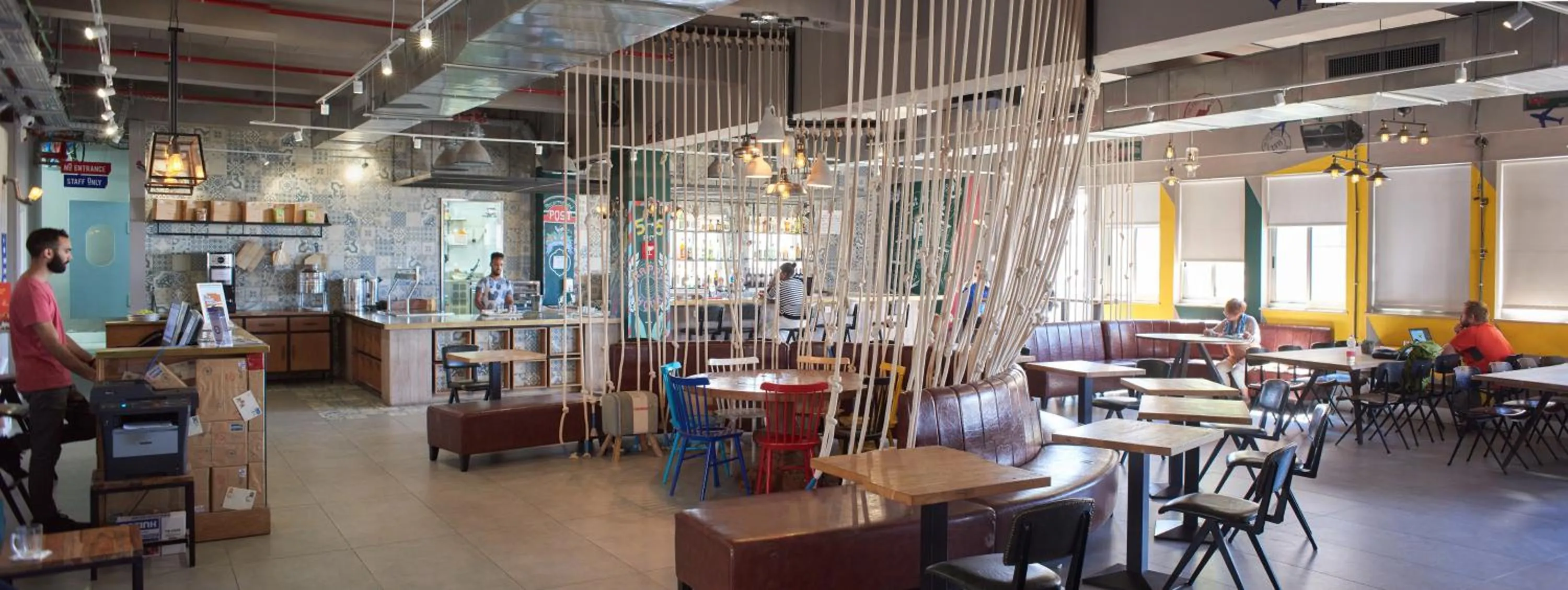 Lobby or reception in The Post Hostel Jerusalem