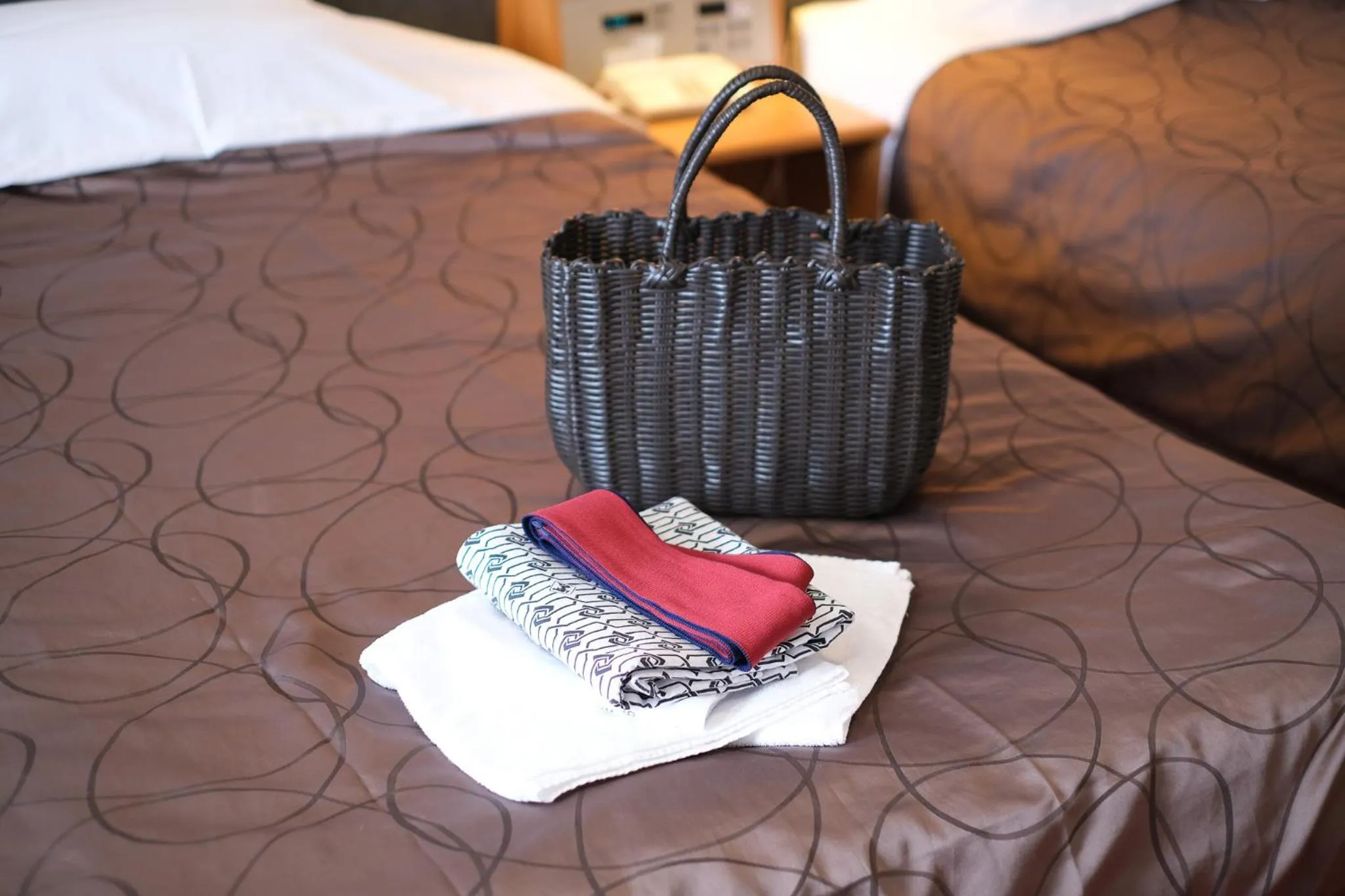 Decorative detail, Bed in Hotel Sunresort Shirahama