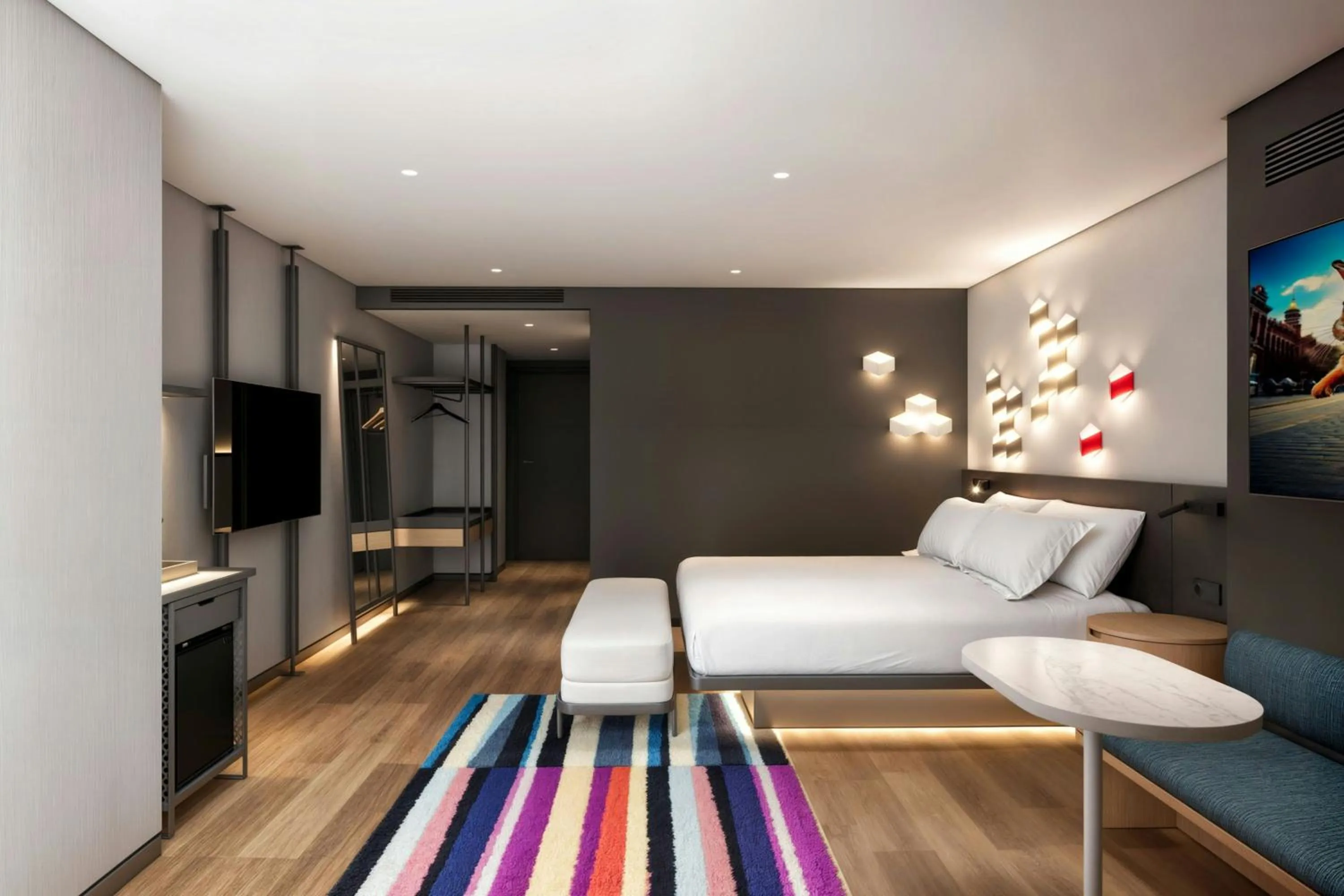 Bedroom in Aloft Istanbul Karakoy