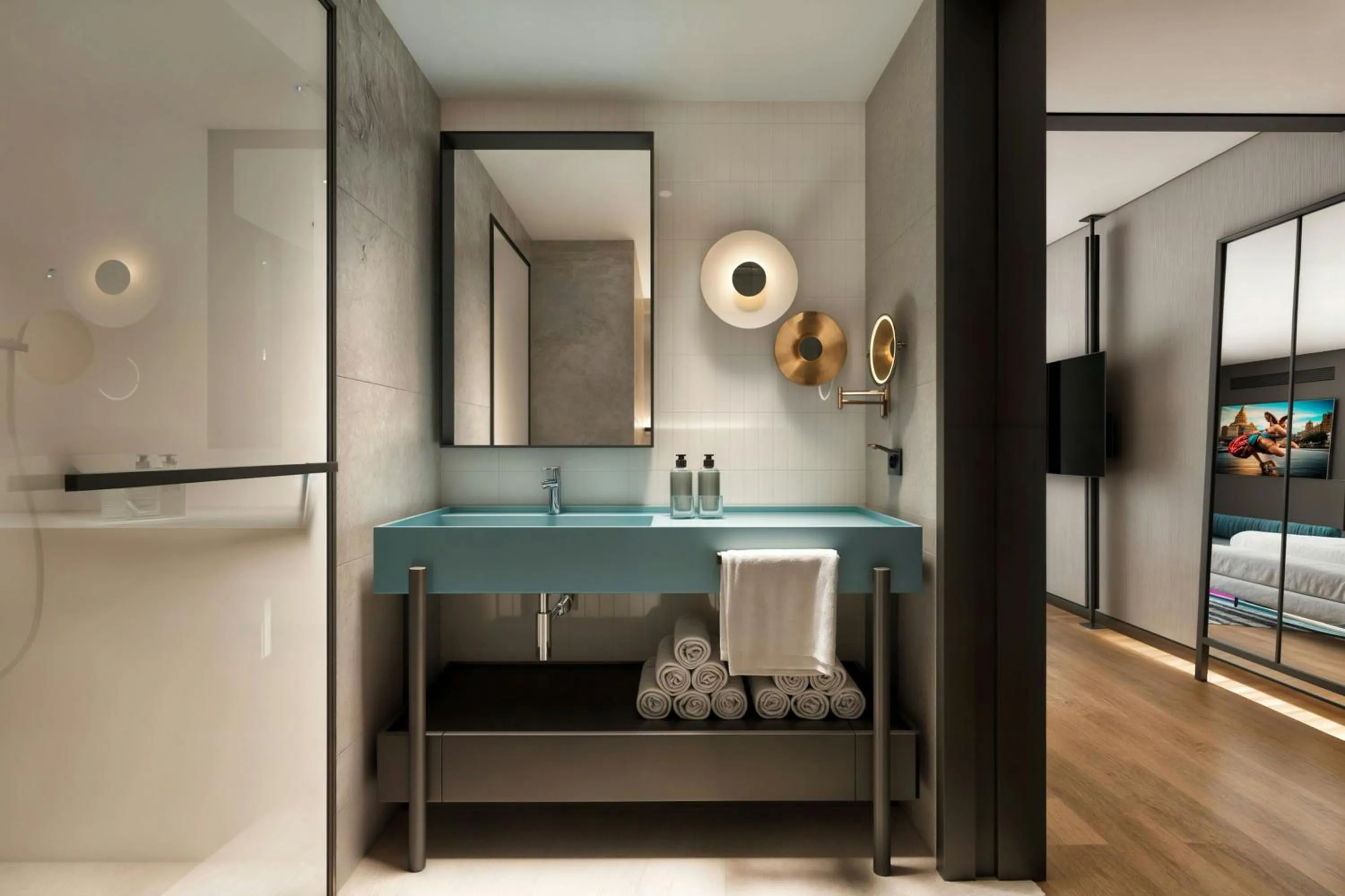 Bedroom, Bed in Aloft Istanbul Karakoy