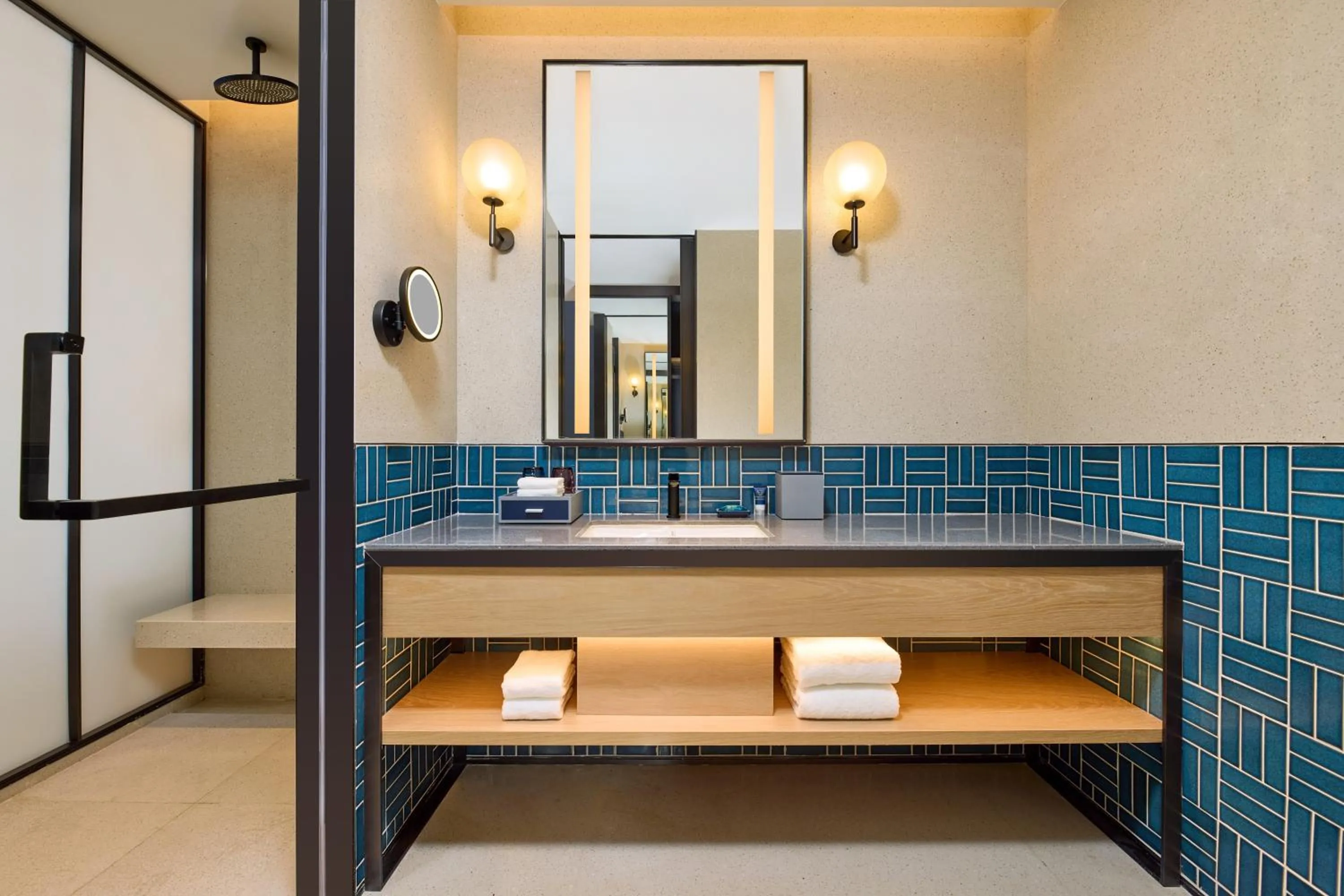 Bathroom in Four Points by Sheraton Rizhao