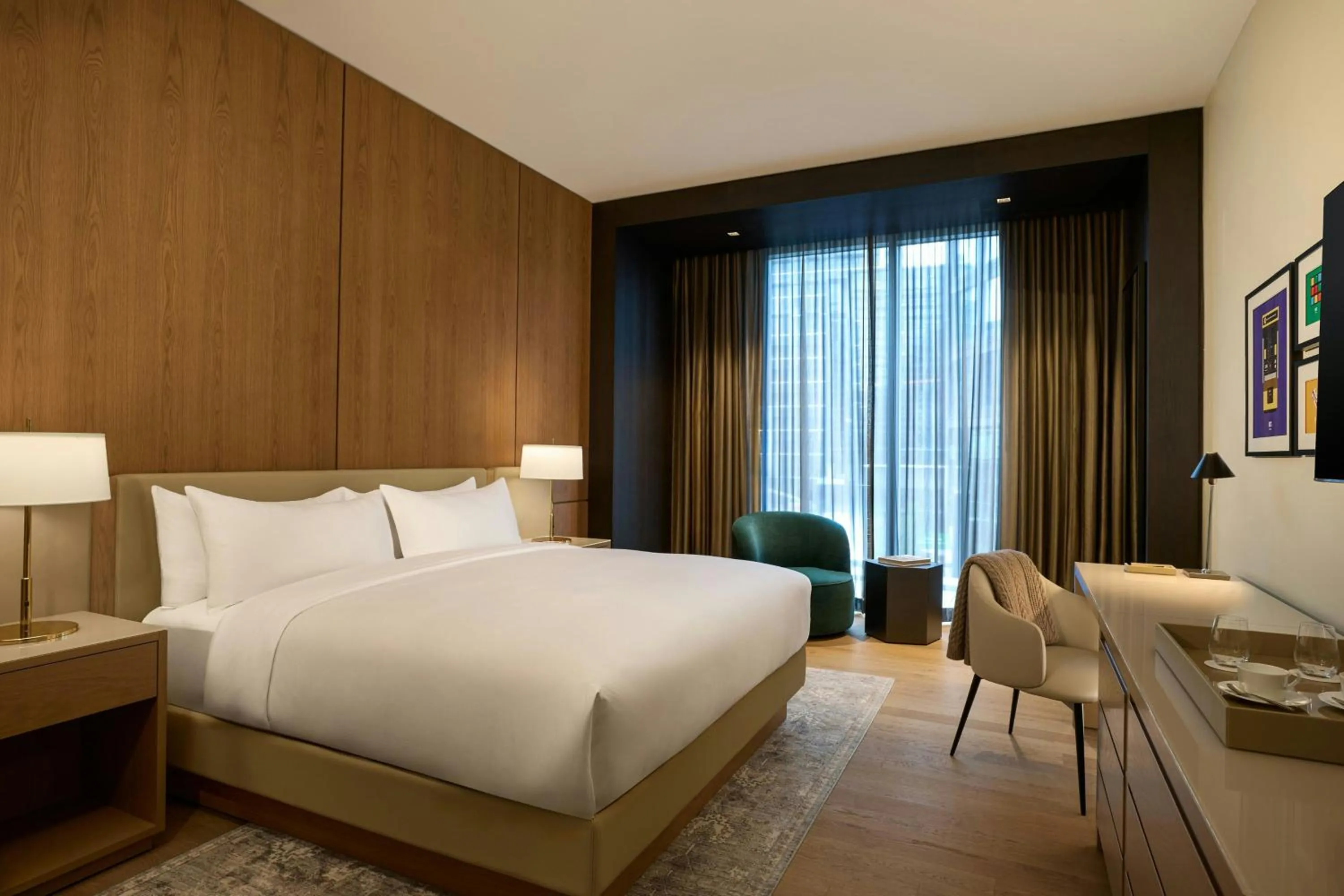 Photo of the whole room, Bed in JW Marriott Reston Station