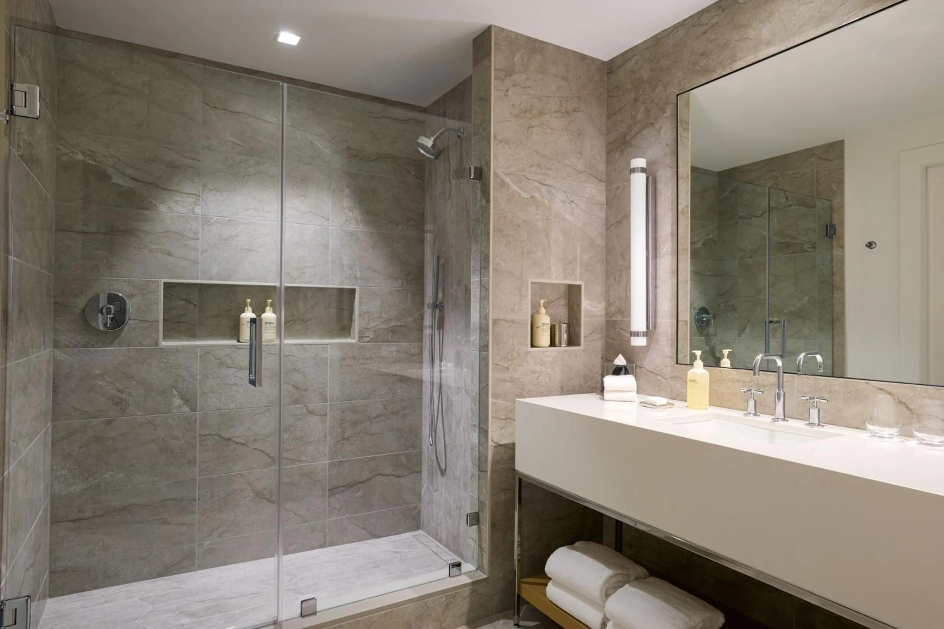 Bathroom in JW Marriott Reston Station