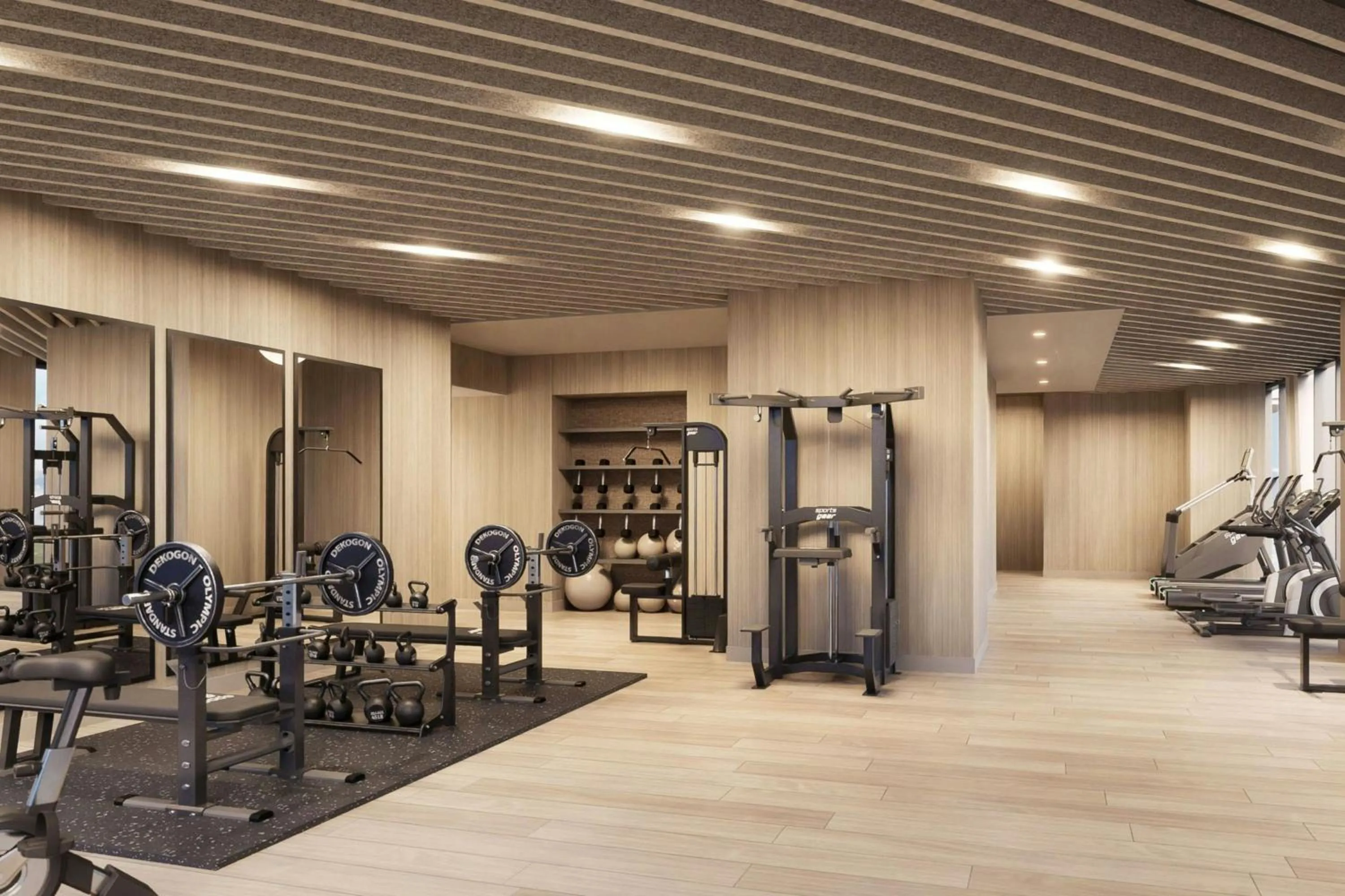 Fitness centre/facilities in JW Marriott Reston Station