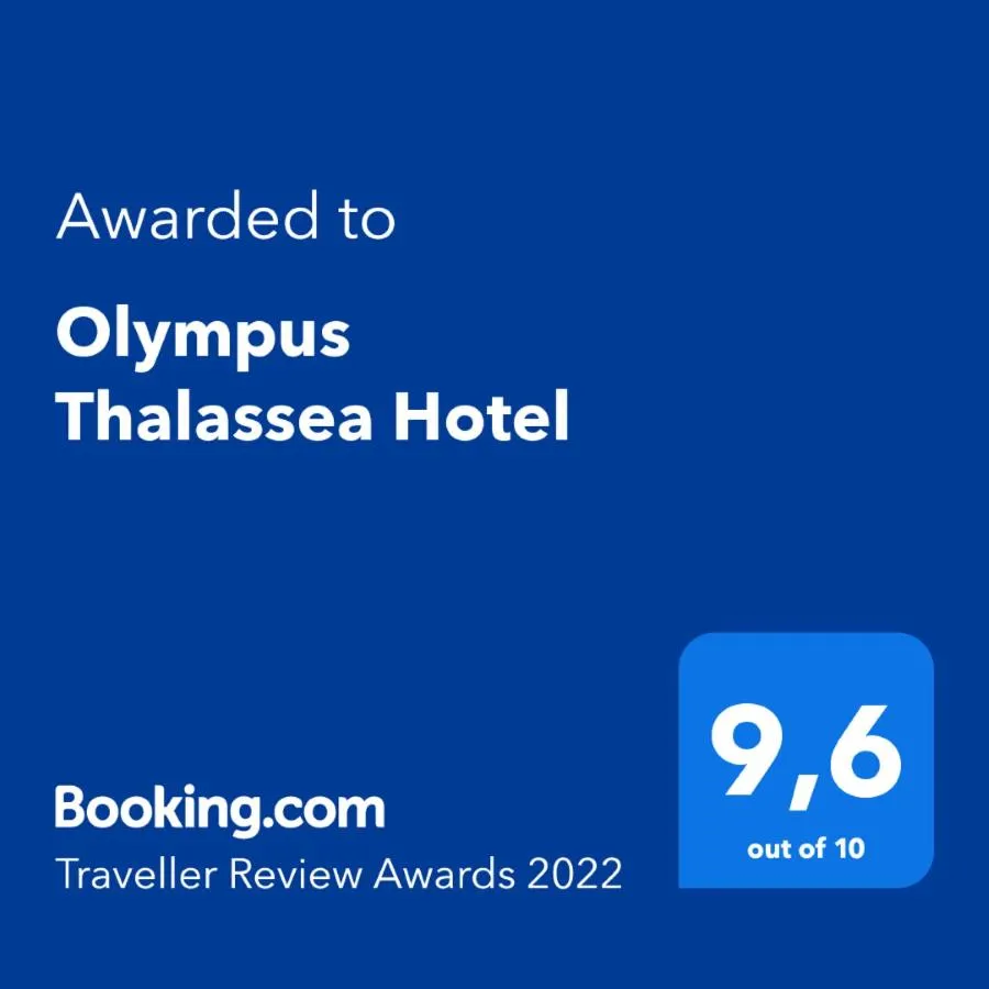 Certificate/Award in Olympus Thalassea Boutique Hotel