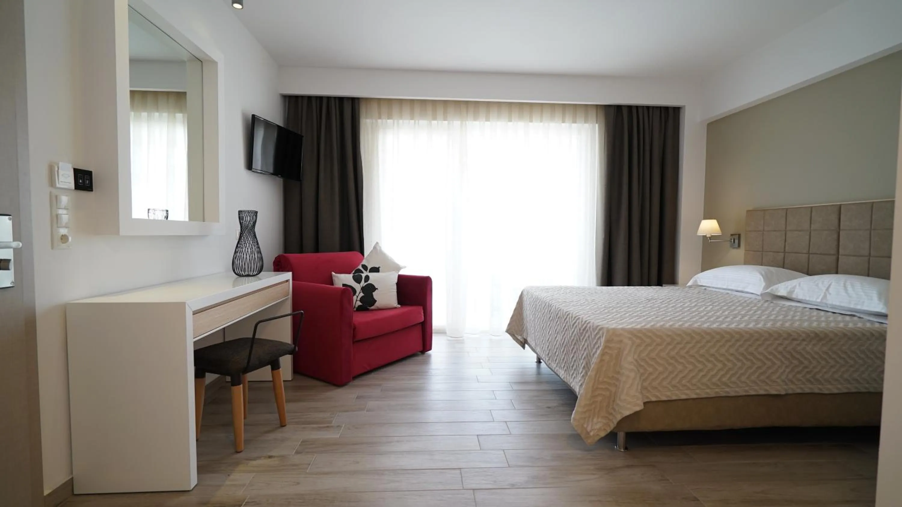 Bedroom, Bed in Olympus Thalassea Boutique Hotel