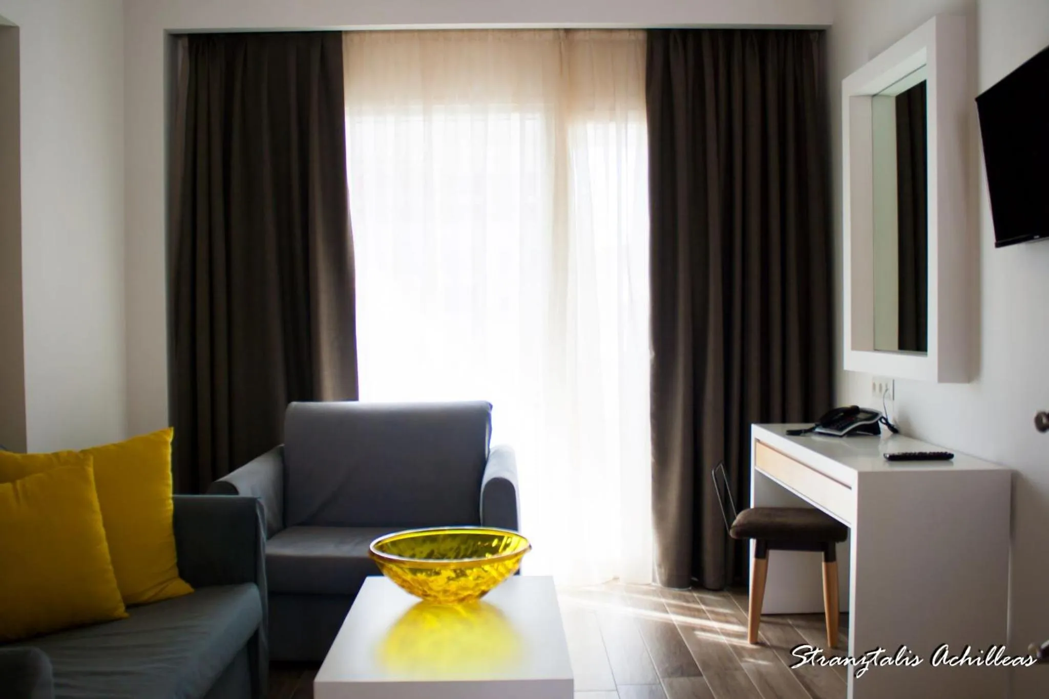 Living room in Olympus Thalassea Boutique Hotel