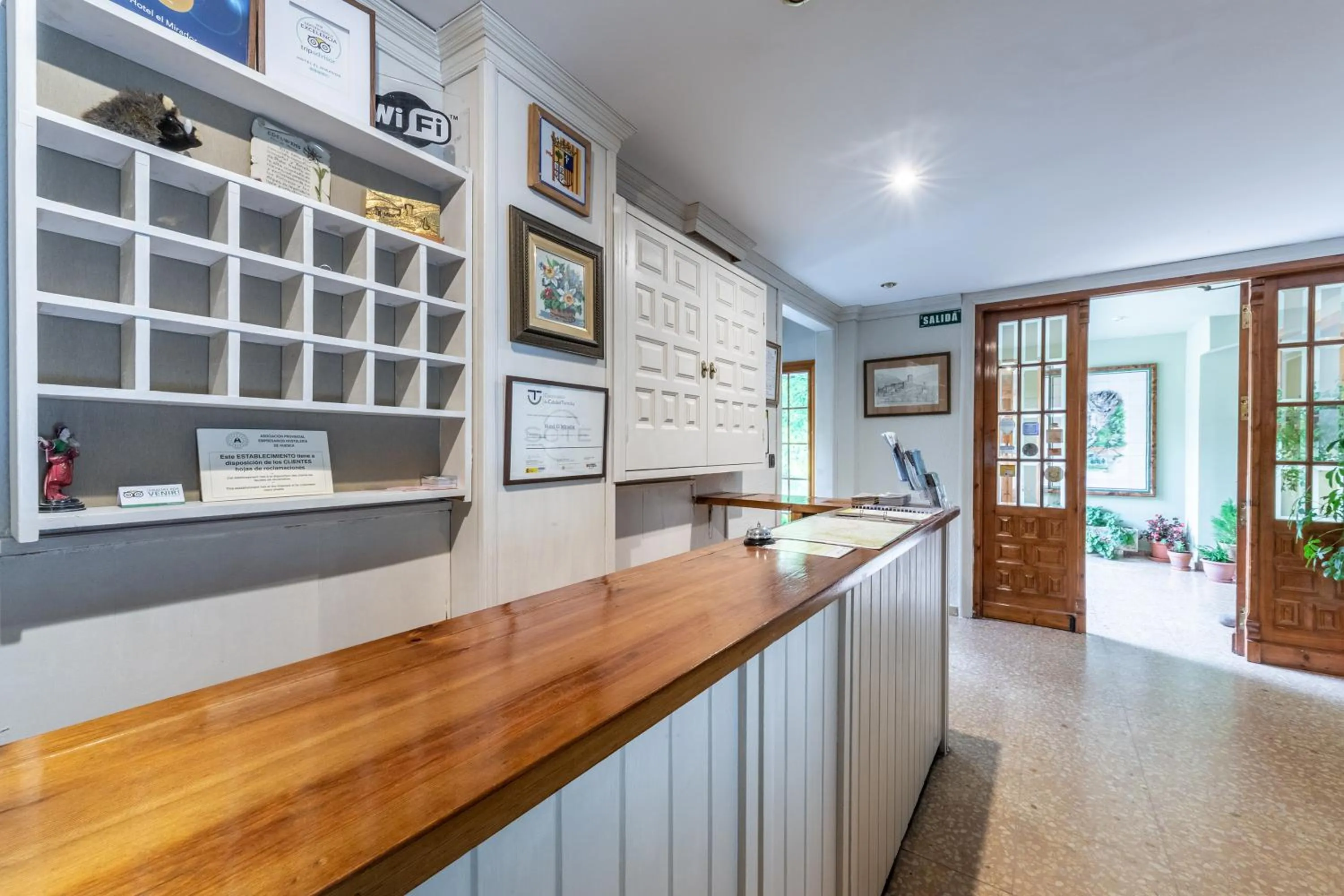 Lobby or reception in Hotel de Montaña El Mirador