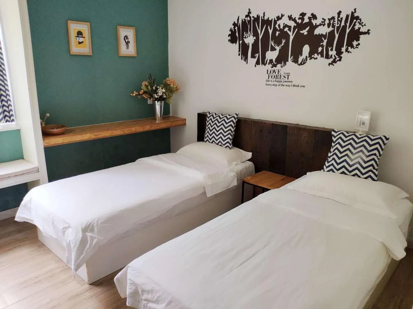 Bed in July Inn Weihai