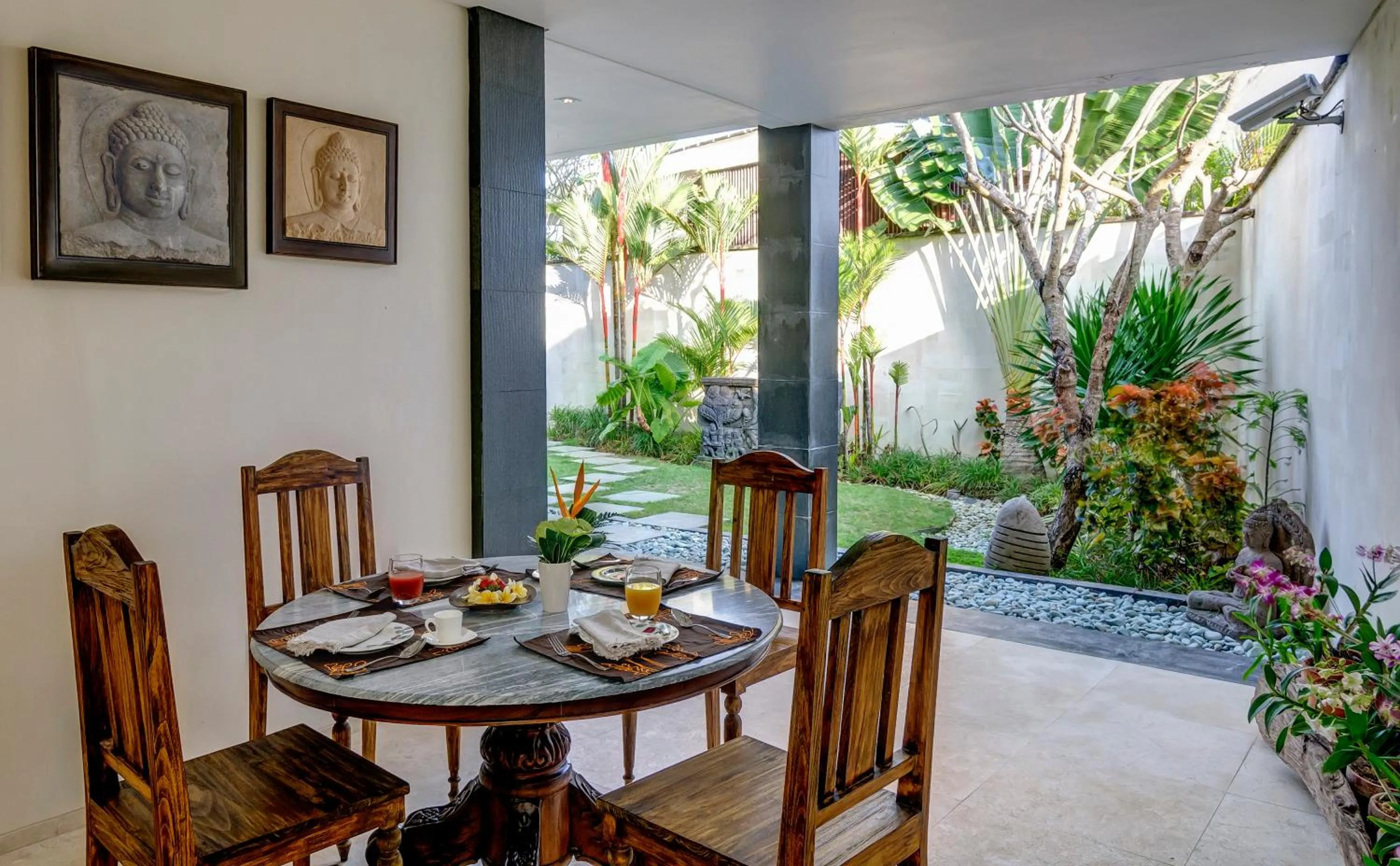 Patio in Private Villas of Bali