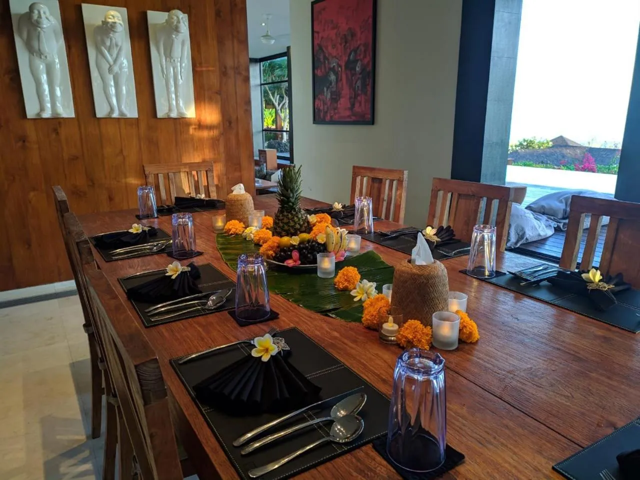 Patio in Private Villas of Bali