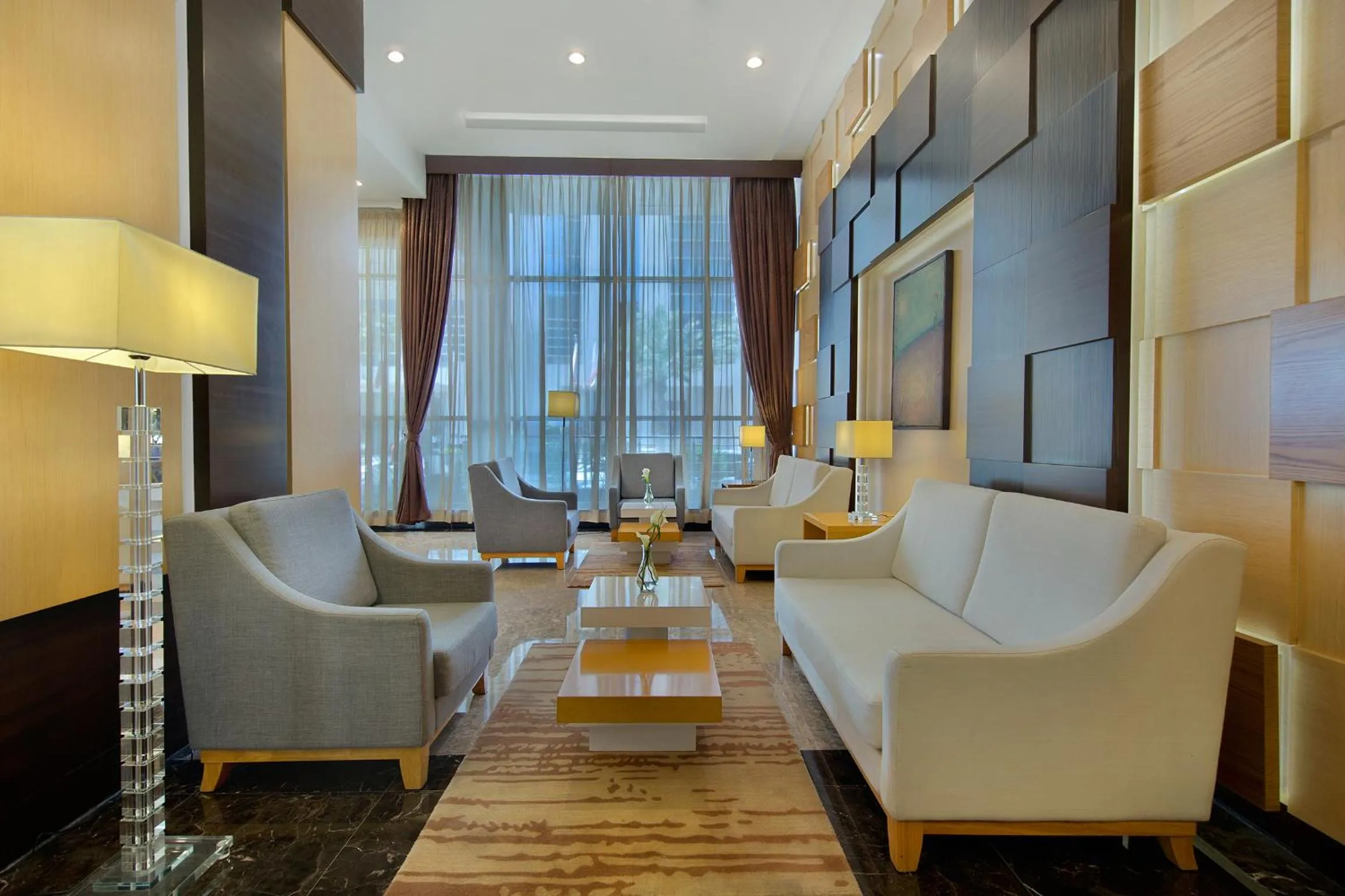 Seating area in Ezdan Residence