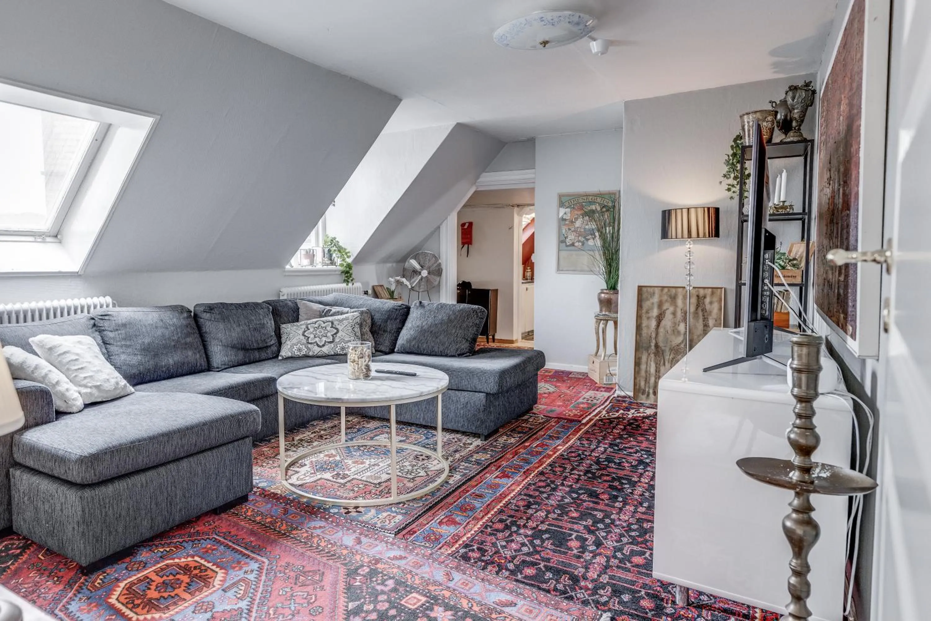 Living room in Cameo Boutique Hotell