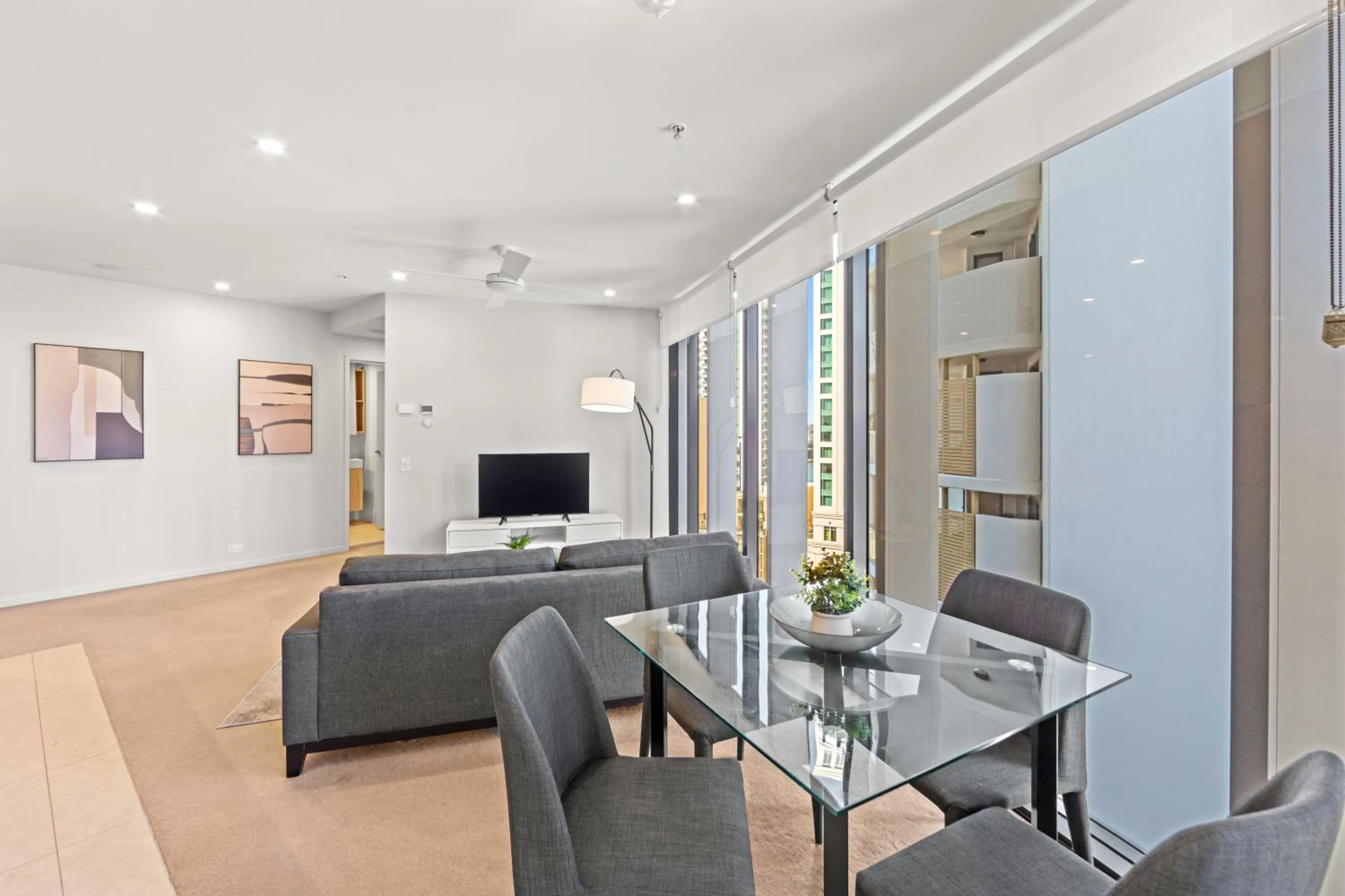 Living room in Spire Residences by CLLIX