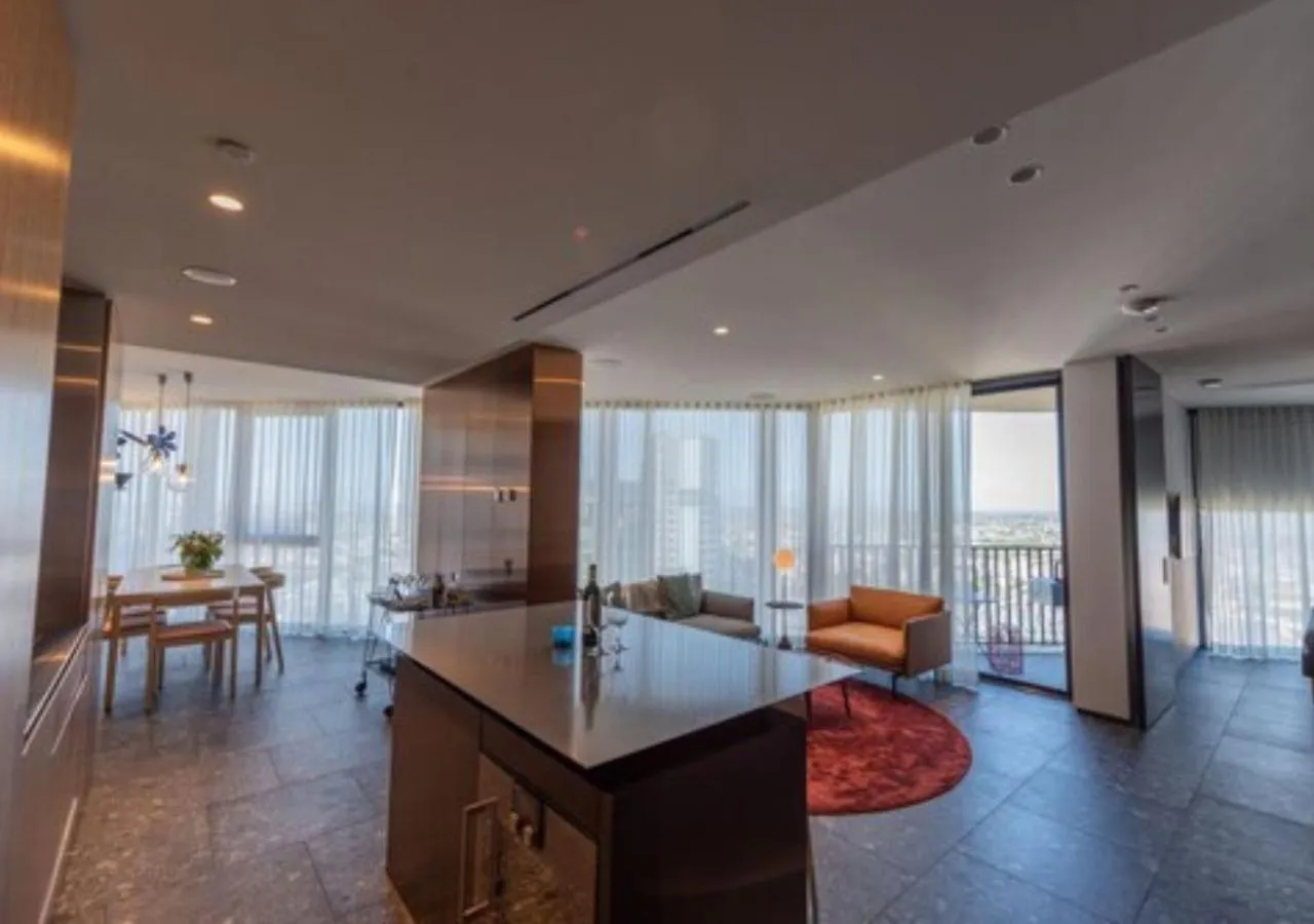 Living room in Spire Residences by CLLIX