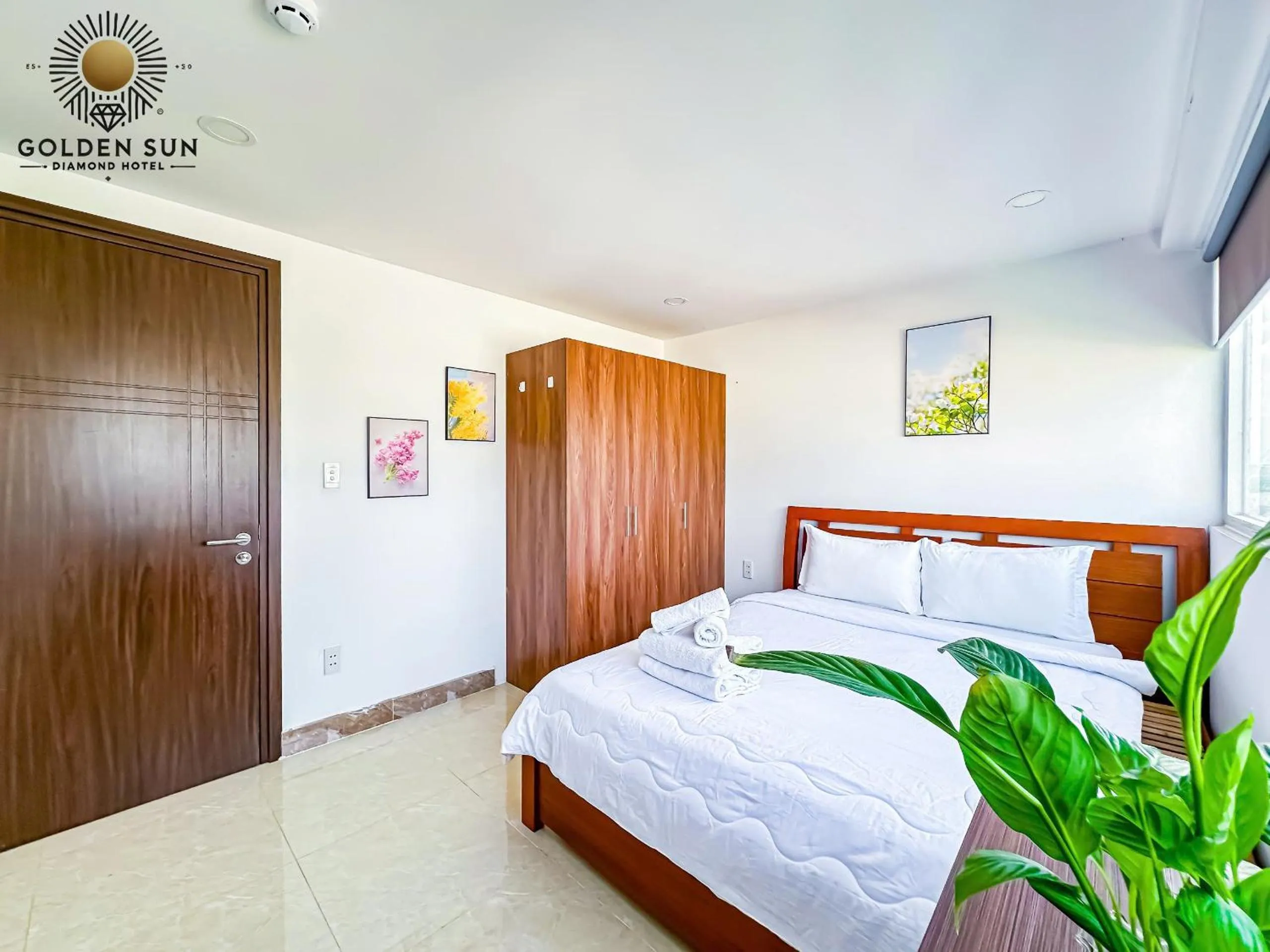 Bed in Golden Sun Hotel Apartments 7 - Quận 7
