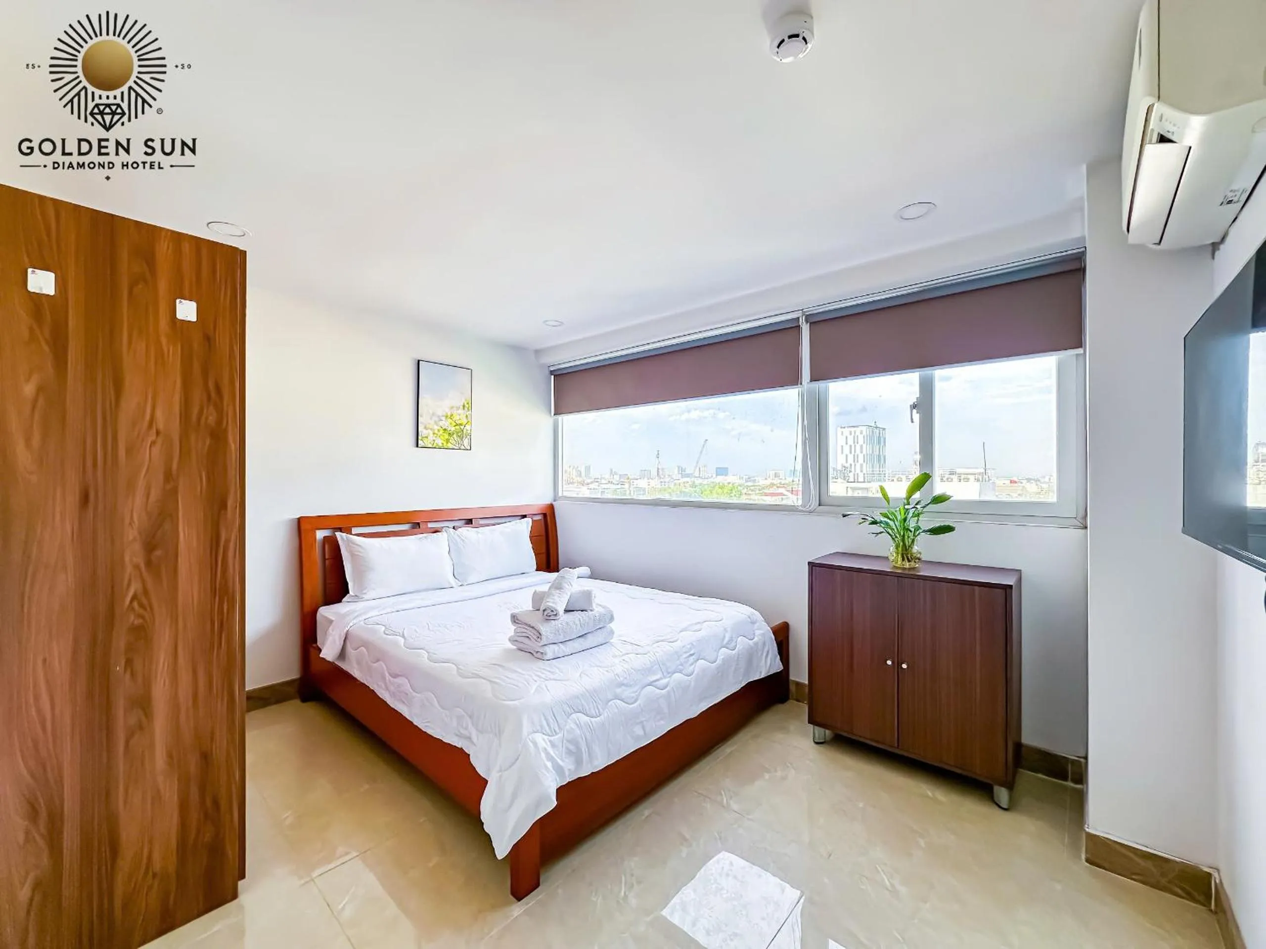 Bed in Golden Sun Hotel Apartments 7 - Quận 7