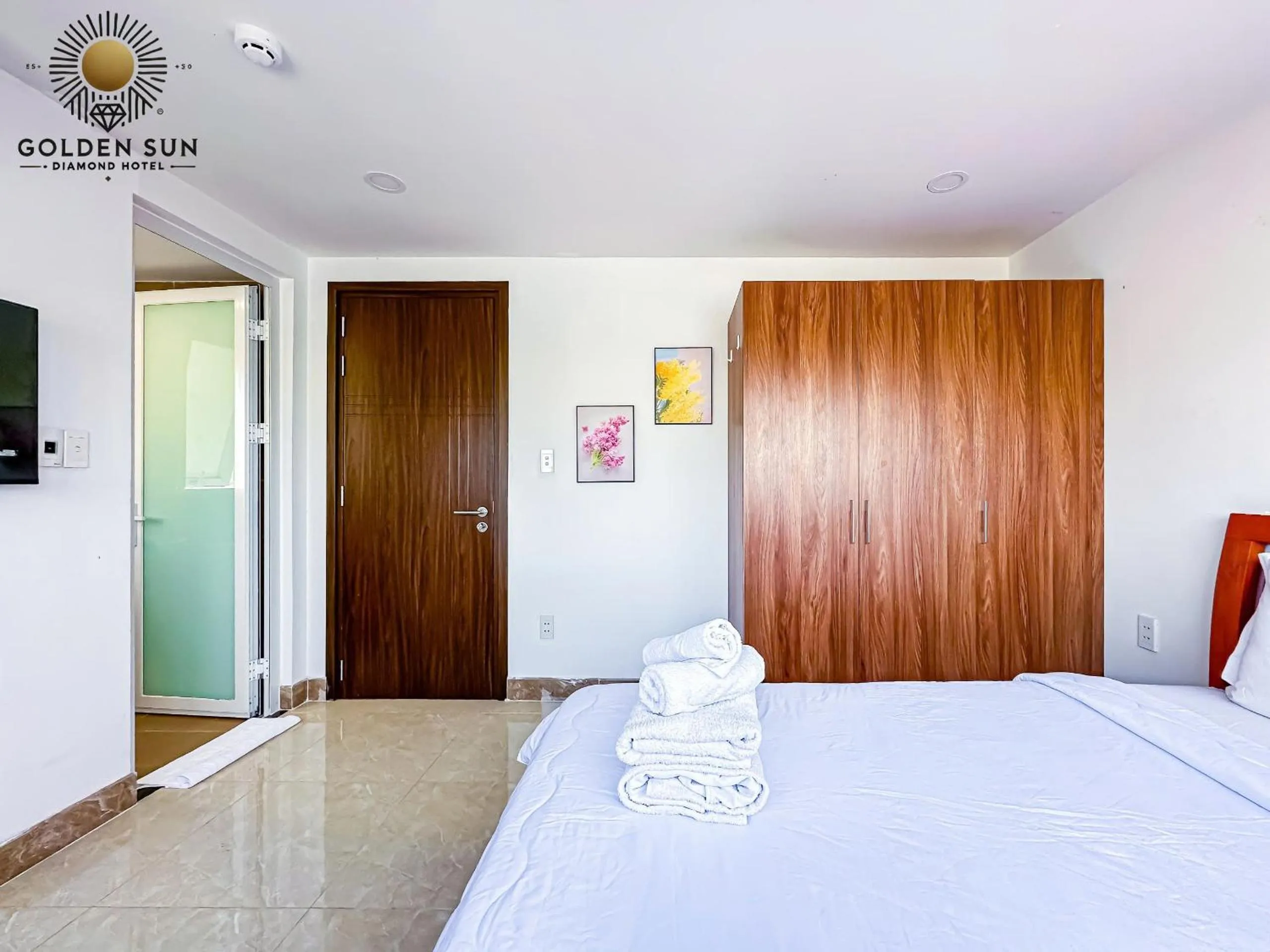 Bed in Golden Sun Hotel Apartments 7 - Quận 7