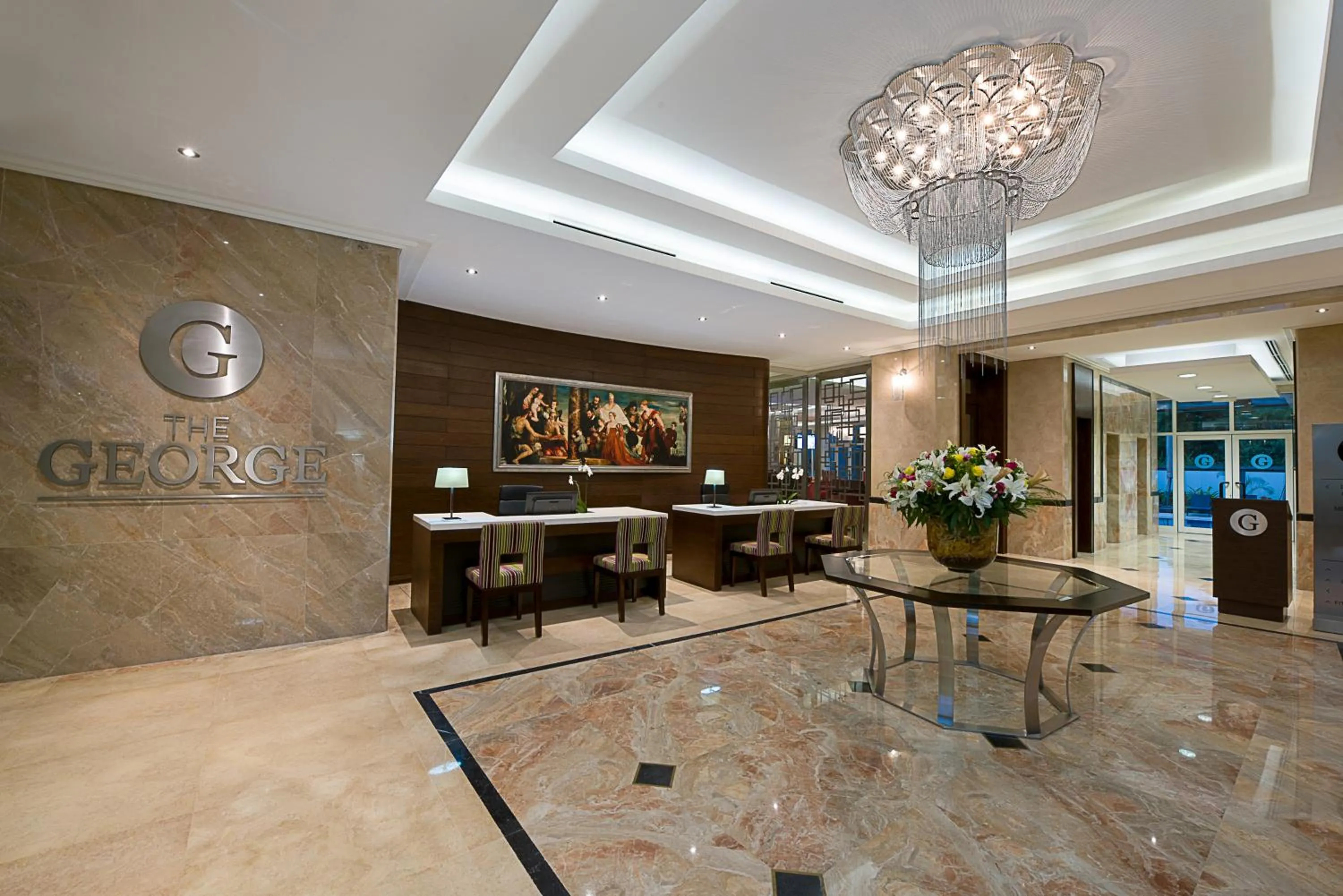 Decorative detail in The George Hotel