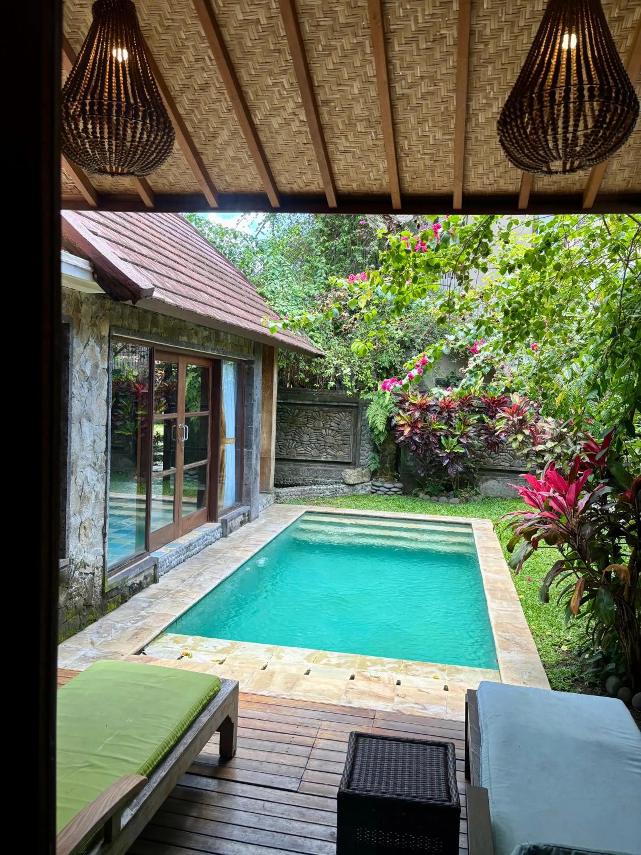 Pool view in Bali Bohemia Huts