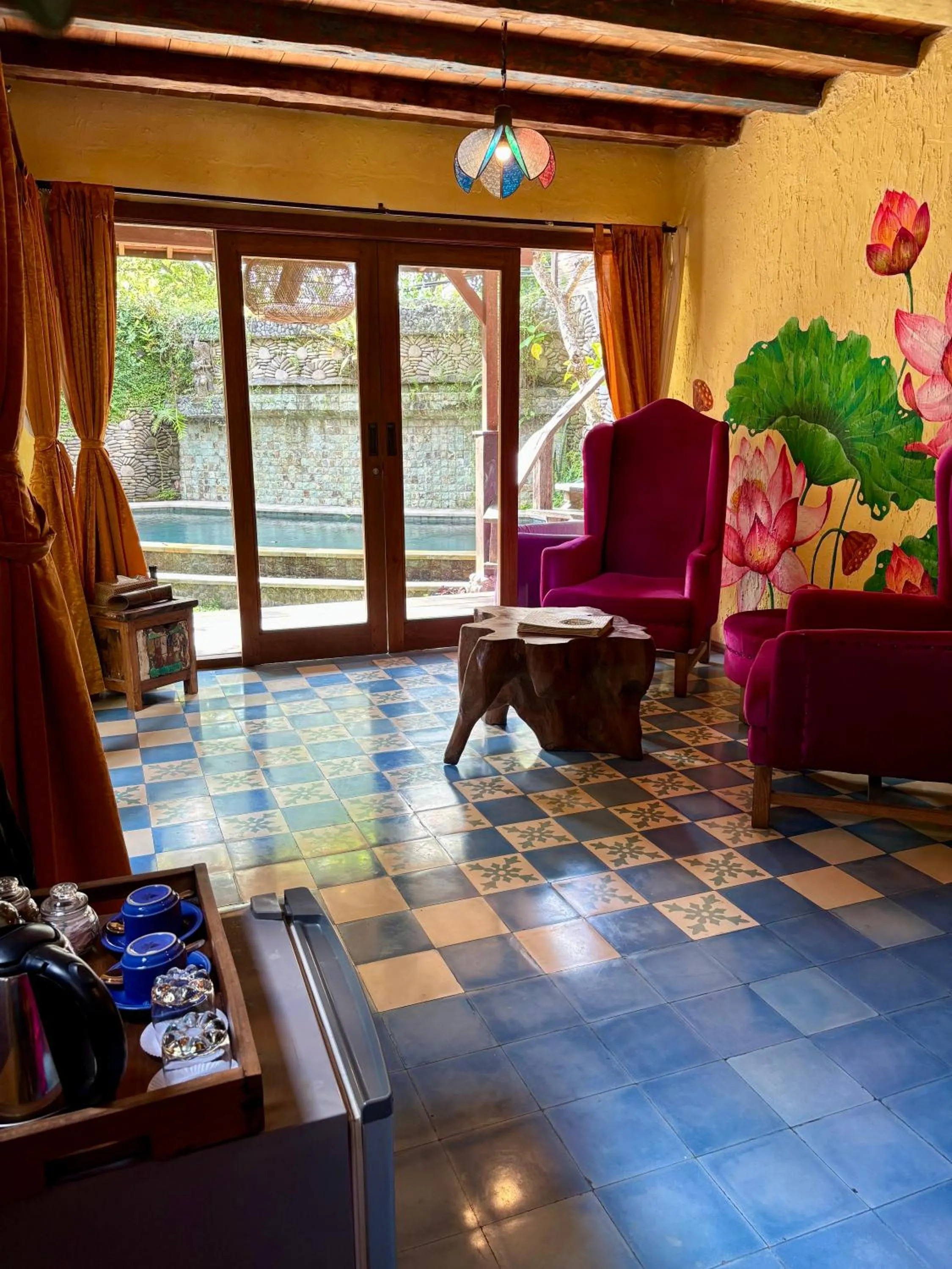 Living room in Bali Bohemia Huts