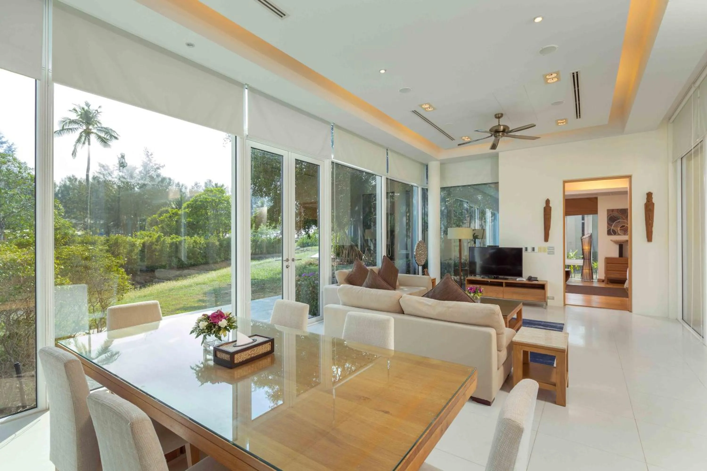 Living room in Andaman Pool Villas ,Maikhao