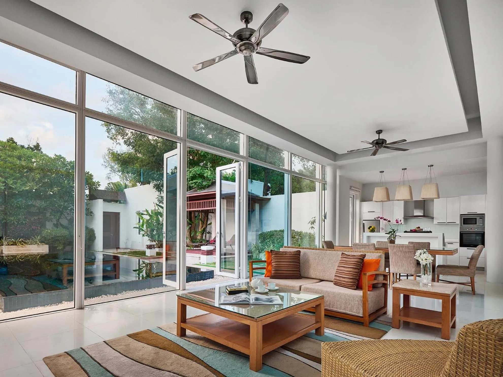 Living room in Andaman Pool Villas ,Maikhao