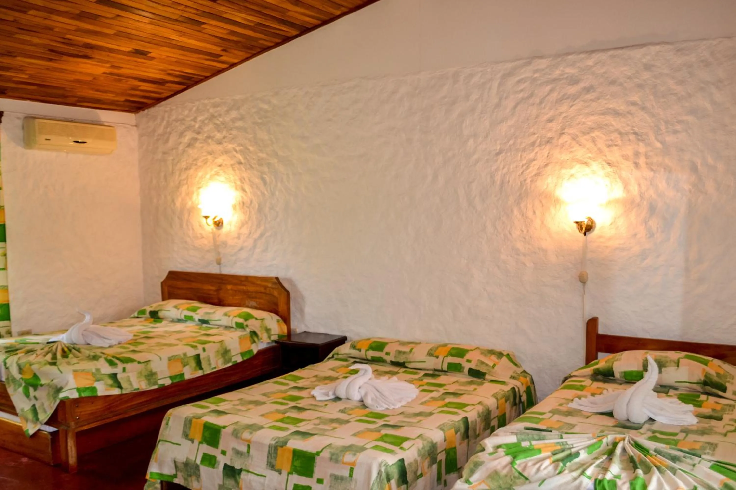 Bed in Termales del Bosque & Hot Springs